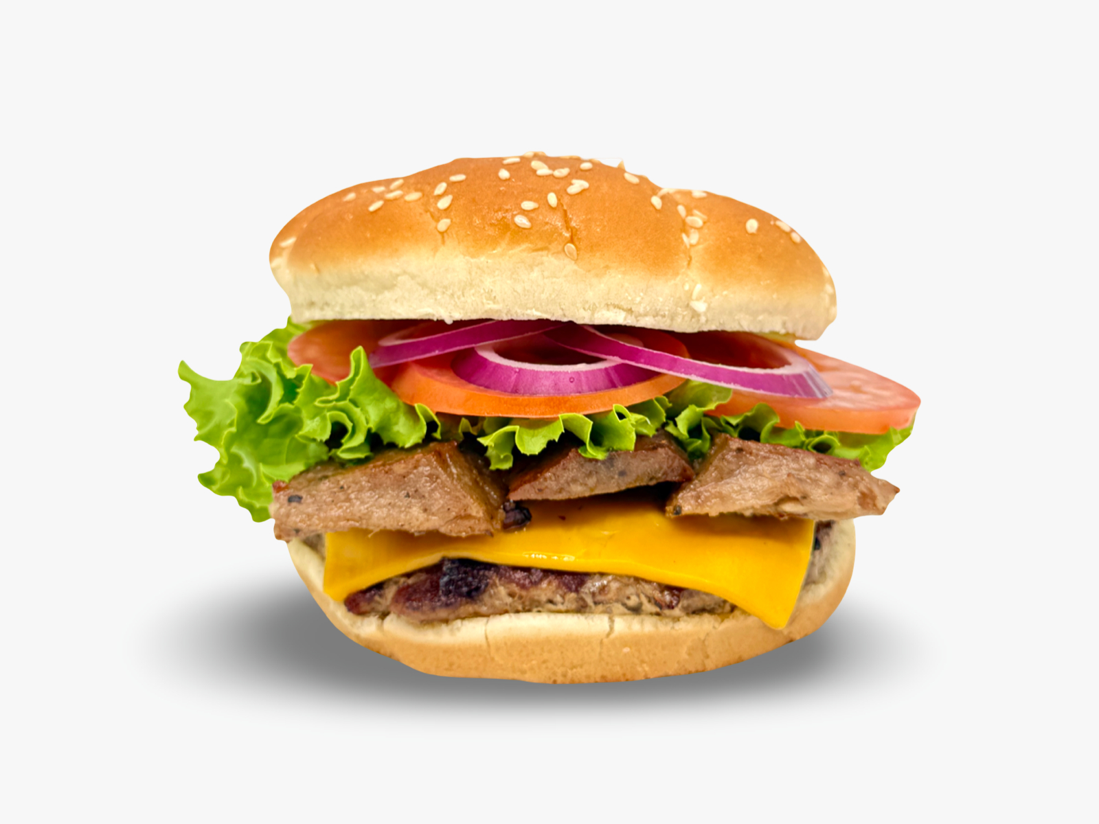 Gyro Burger with Cheese.