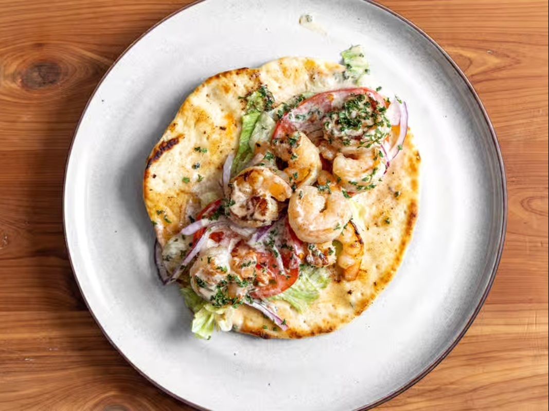 52. Shrimp Taco Pita.