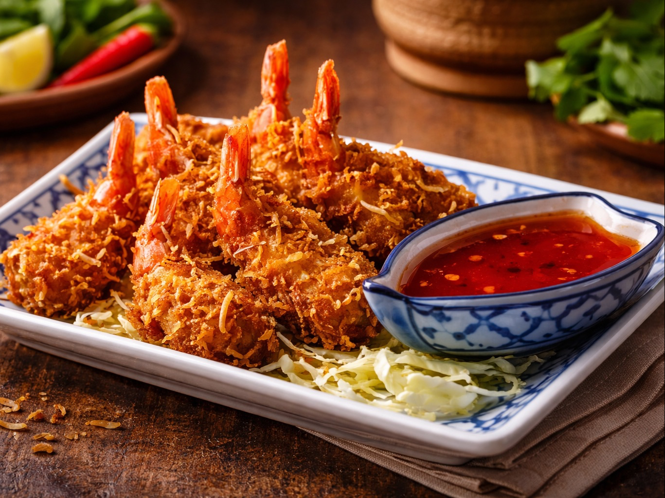 Fried Coconut Shrimp.