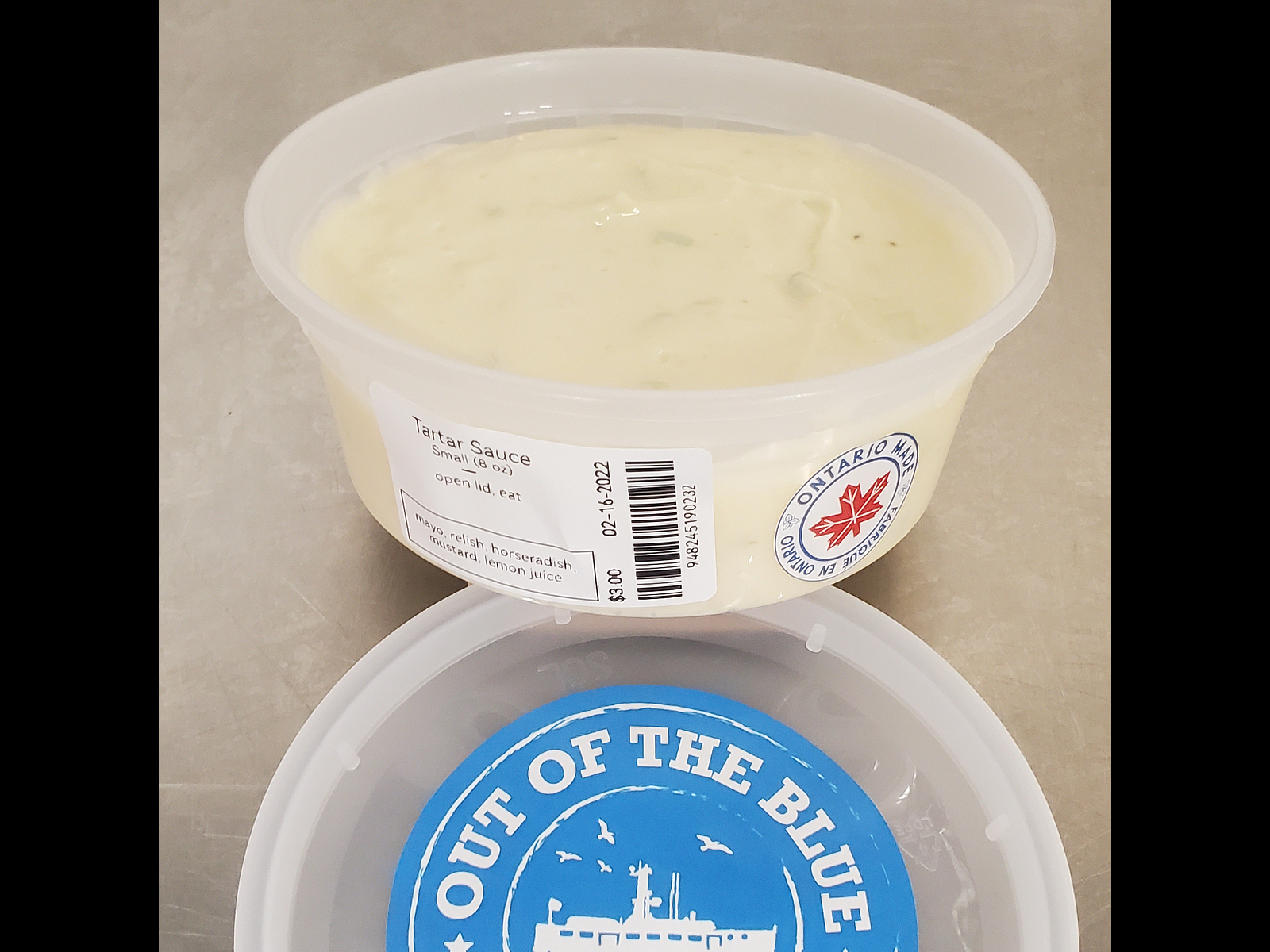 Out of the Blue // Seafood Market // Bayfield, Ontario // Tartar Sauce 8 oz