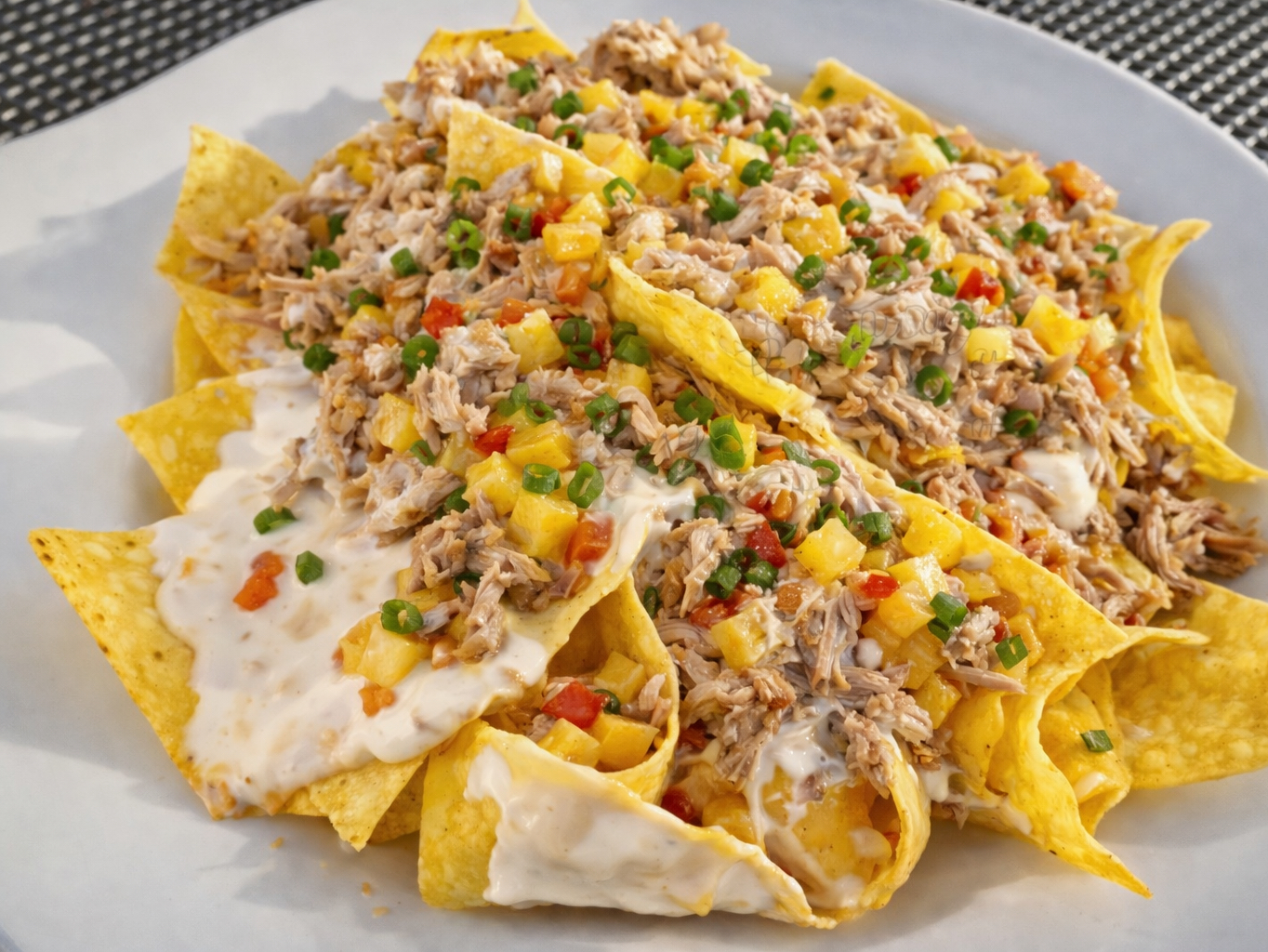Caribbean Nachos Lunch.