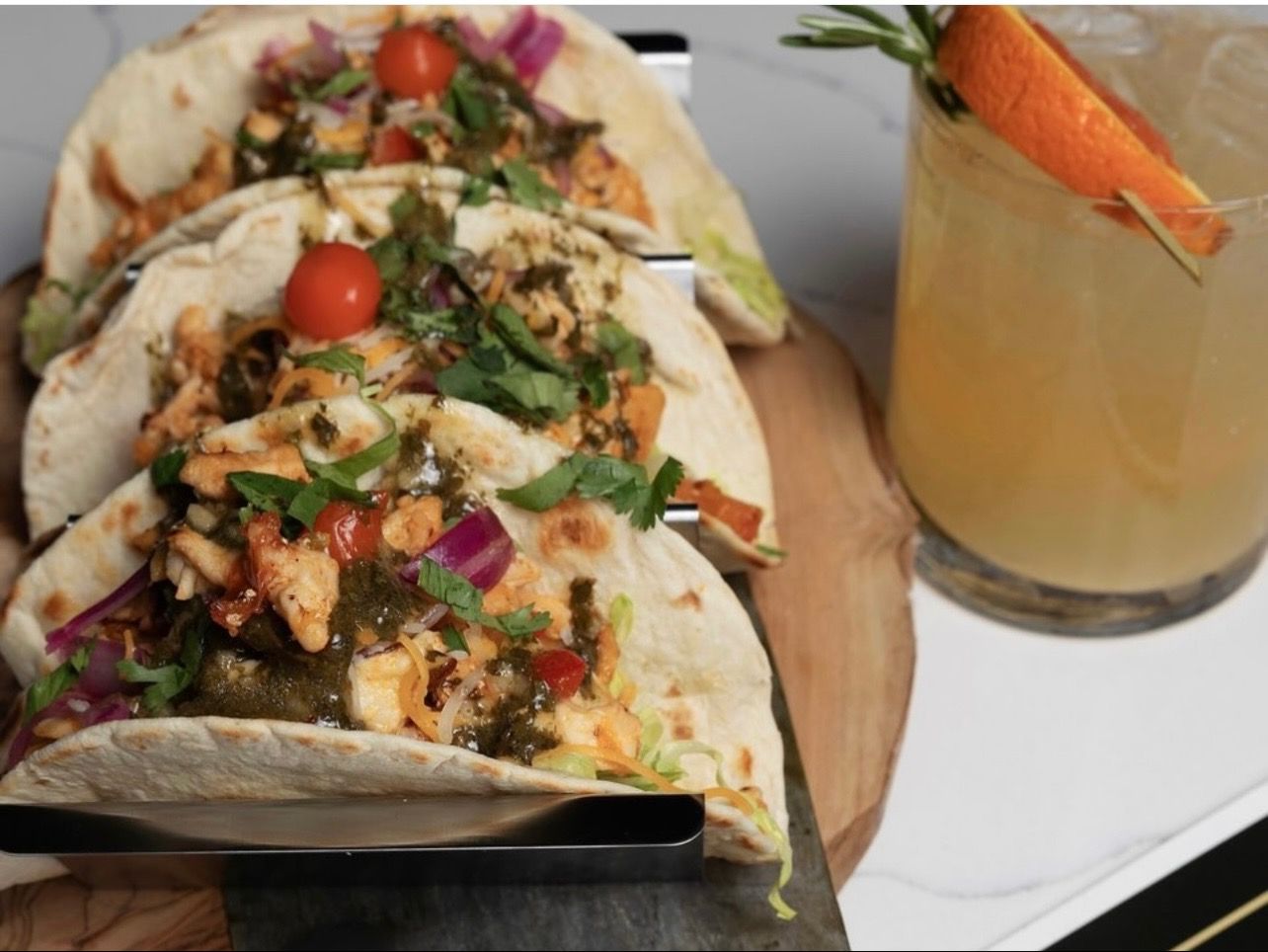 Chicken Tacos.