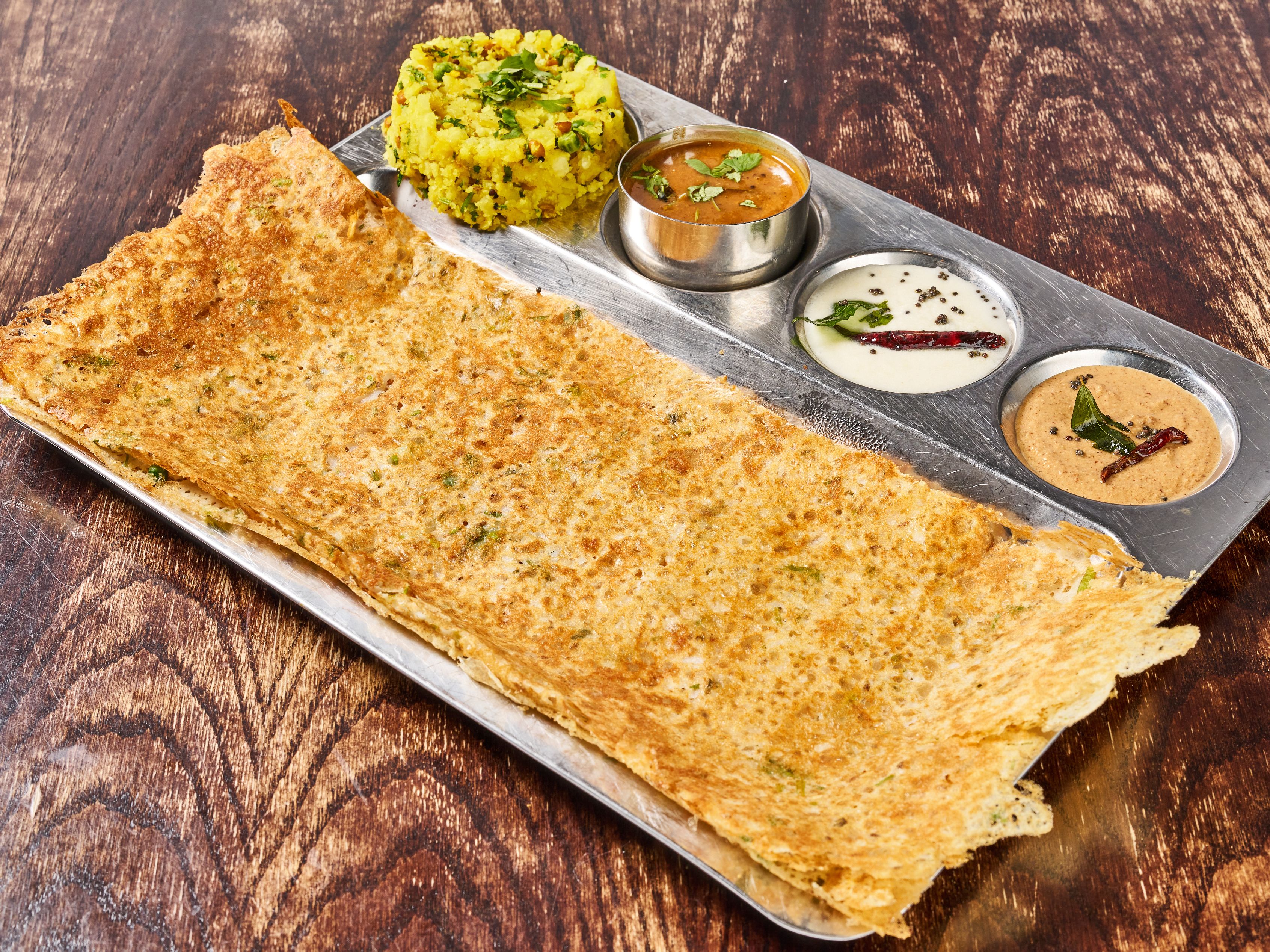 Onion Masala Ravva Dosa.