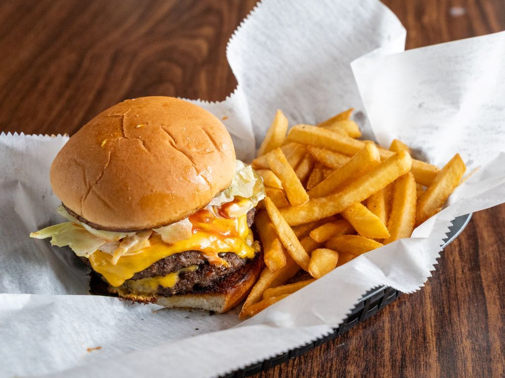 Double Cheeseburger W\Fries