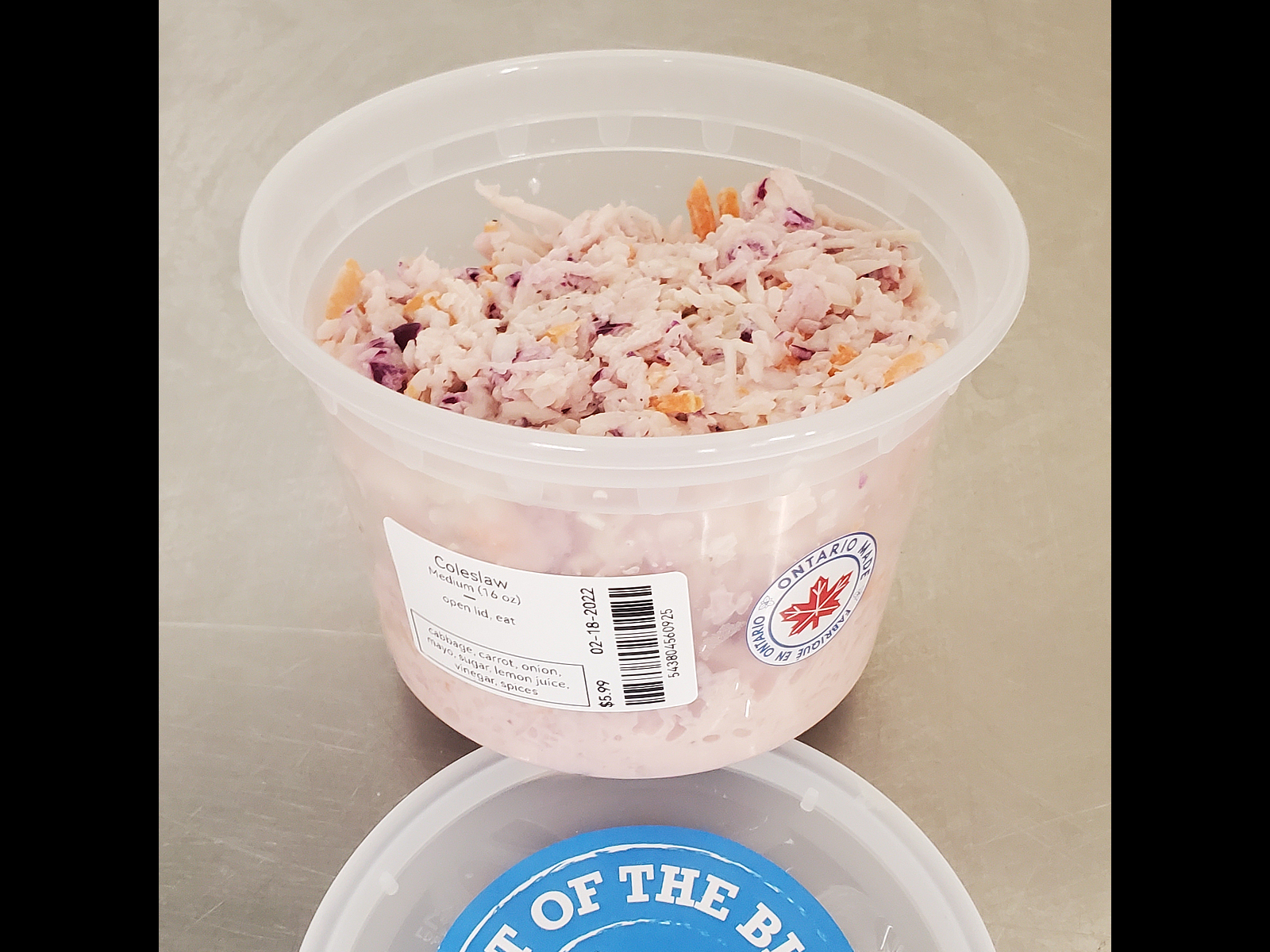 Out of the Blue // Seafood Market // Bayfield, Ontario // Coleslaw 16 oz