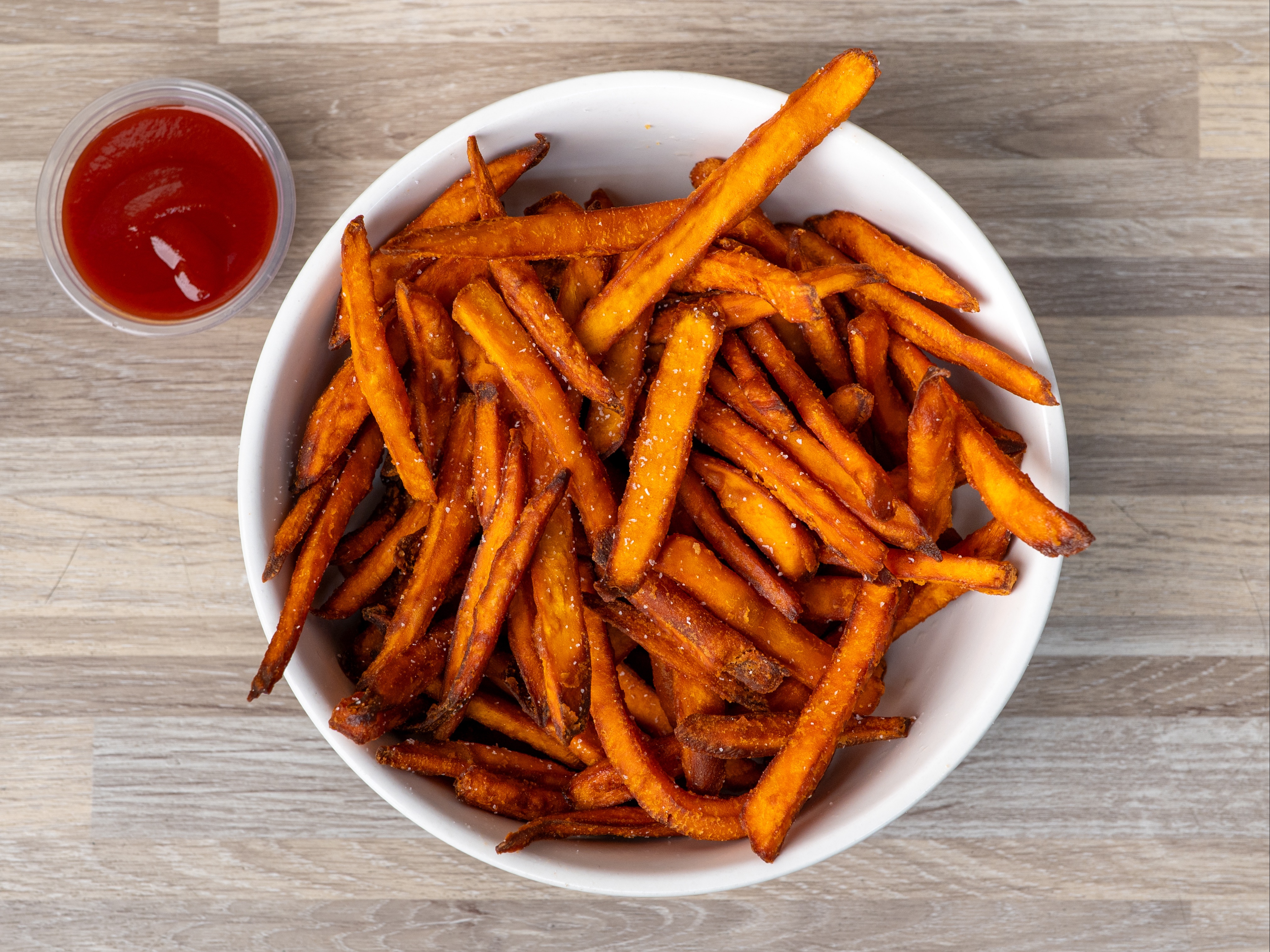 SWEET POTATO FRIES.