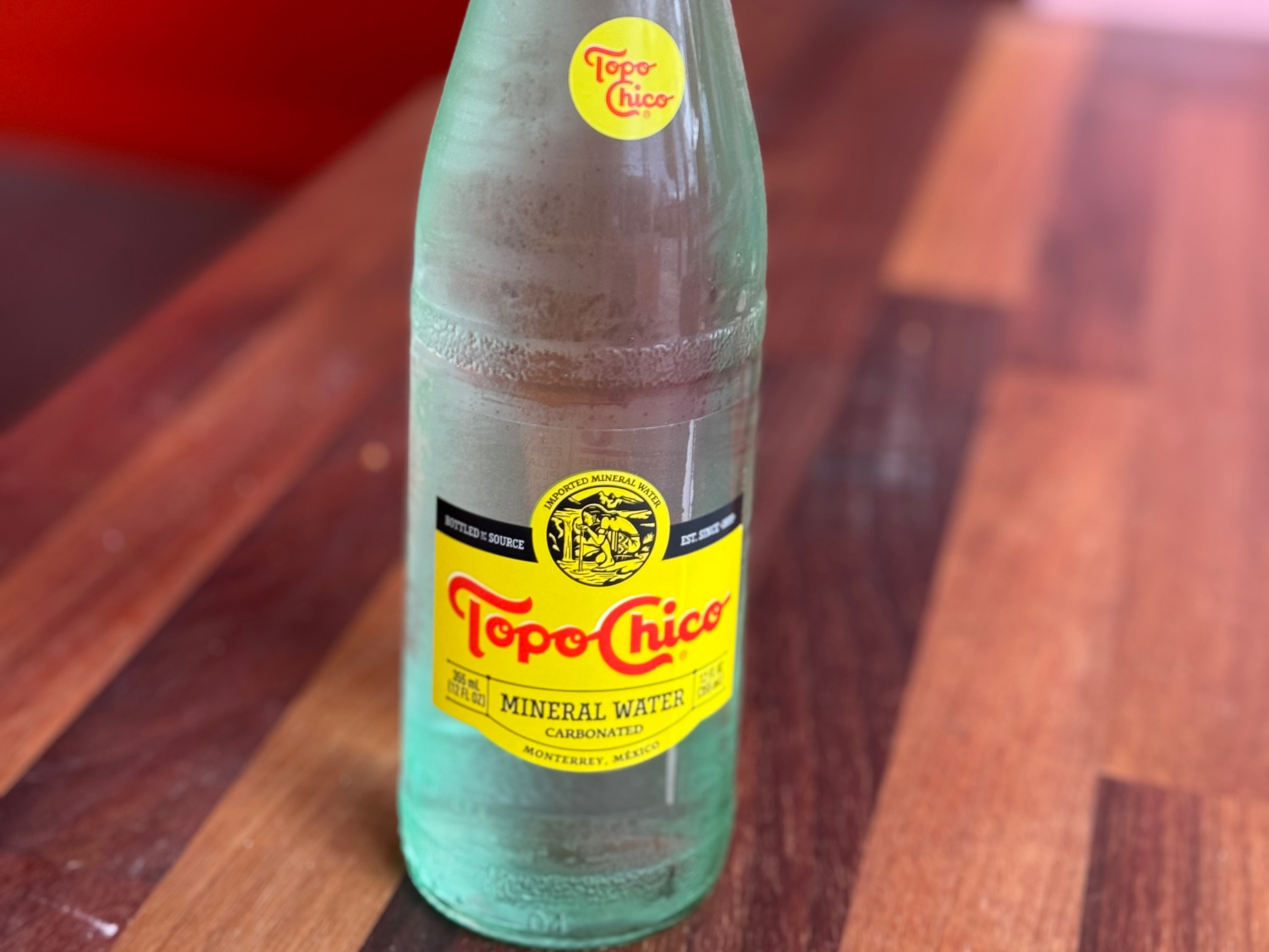 Topo Chico Sparkling Water.