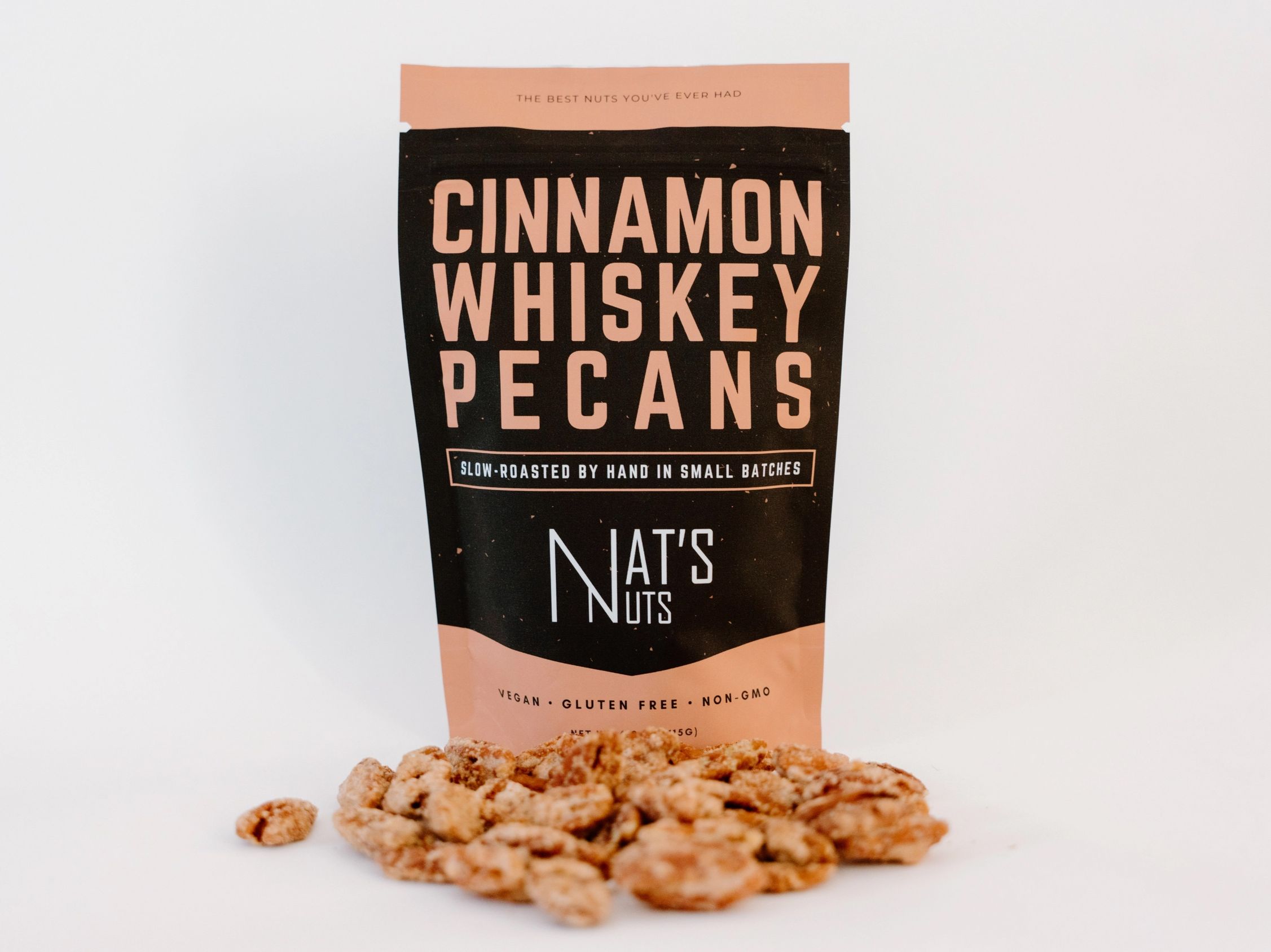Nats Nuts - Cinnamon Whiskey Pecans.