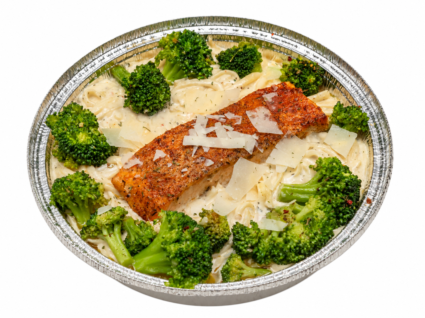 Salmon Alfredo.