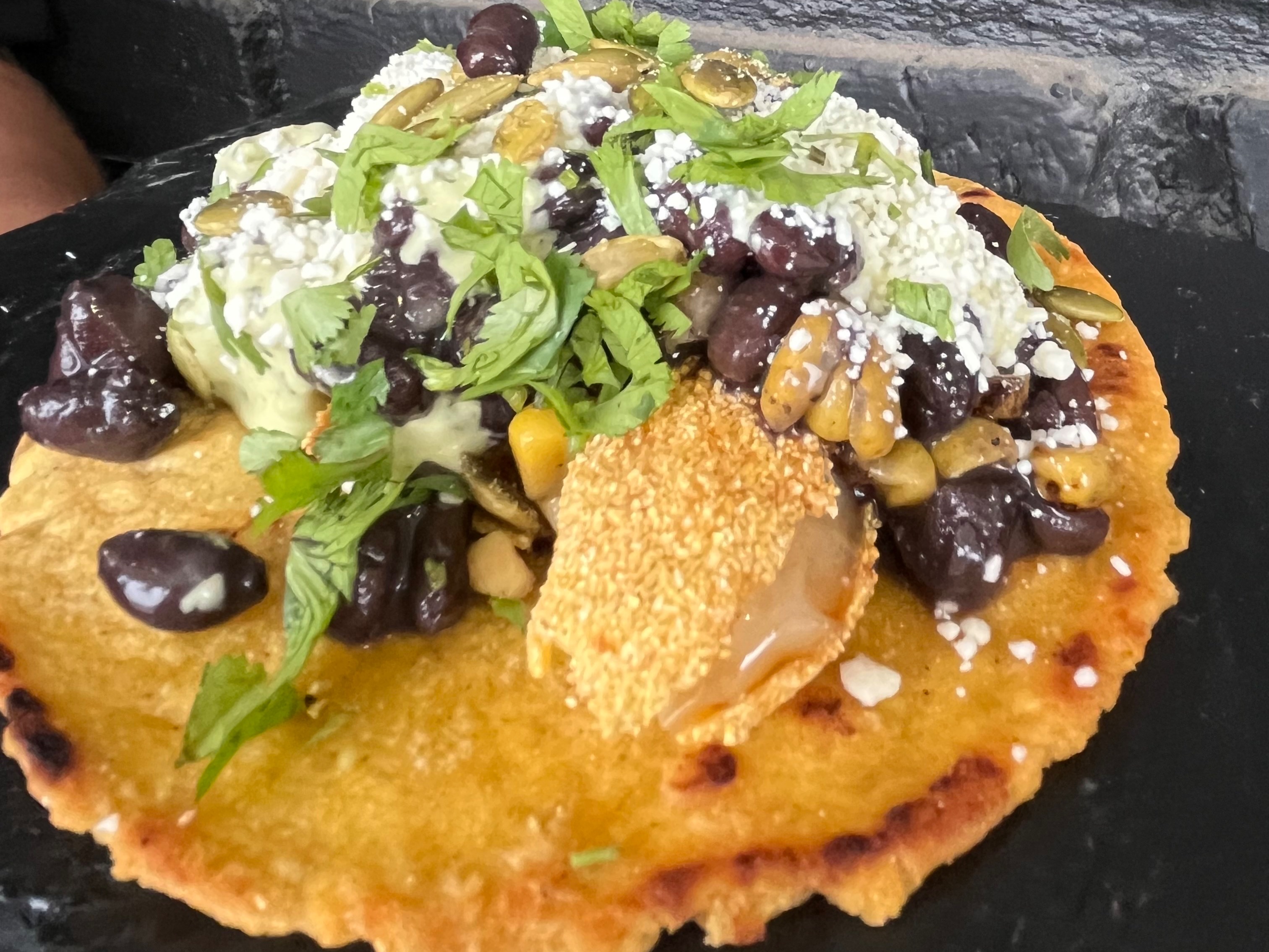 BLACK BEAN PEPPER TACO