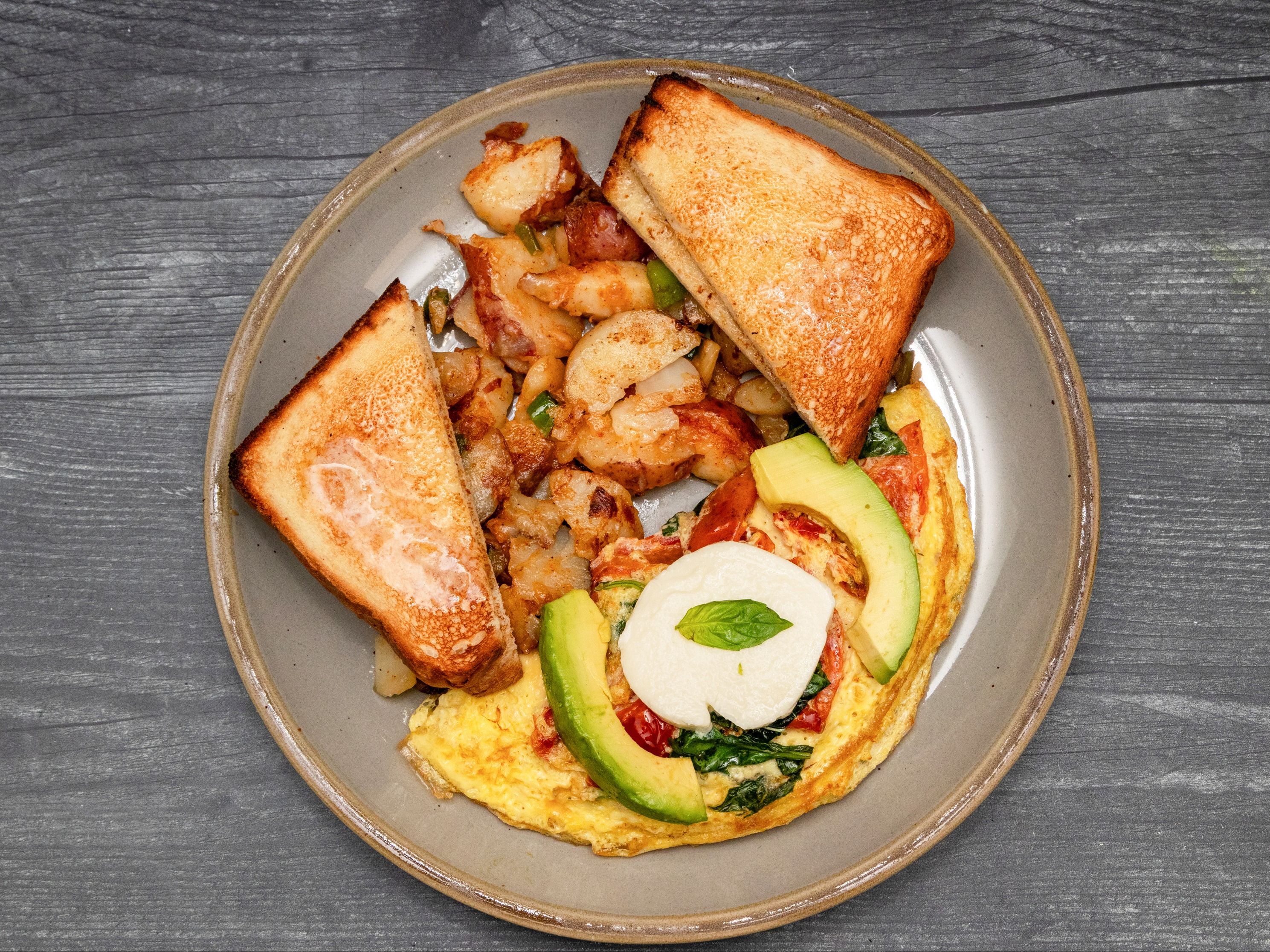 Roasted Tomato Omelette.