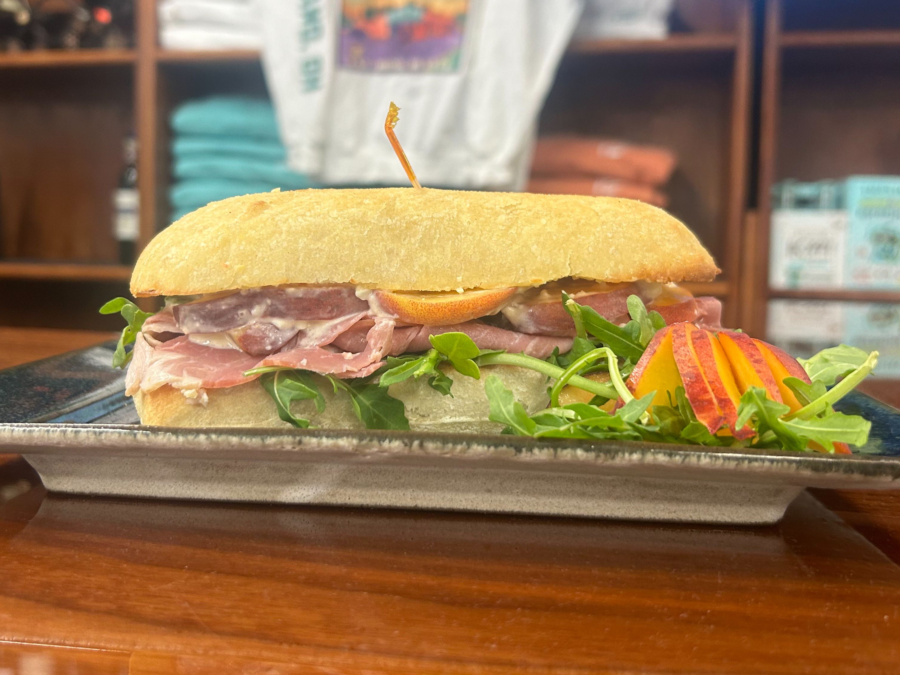 Sandwich Special - Rosemary Peach Summer Stack.