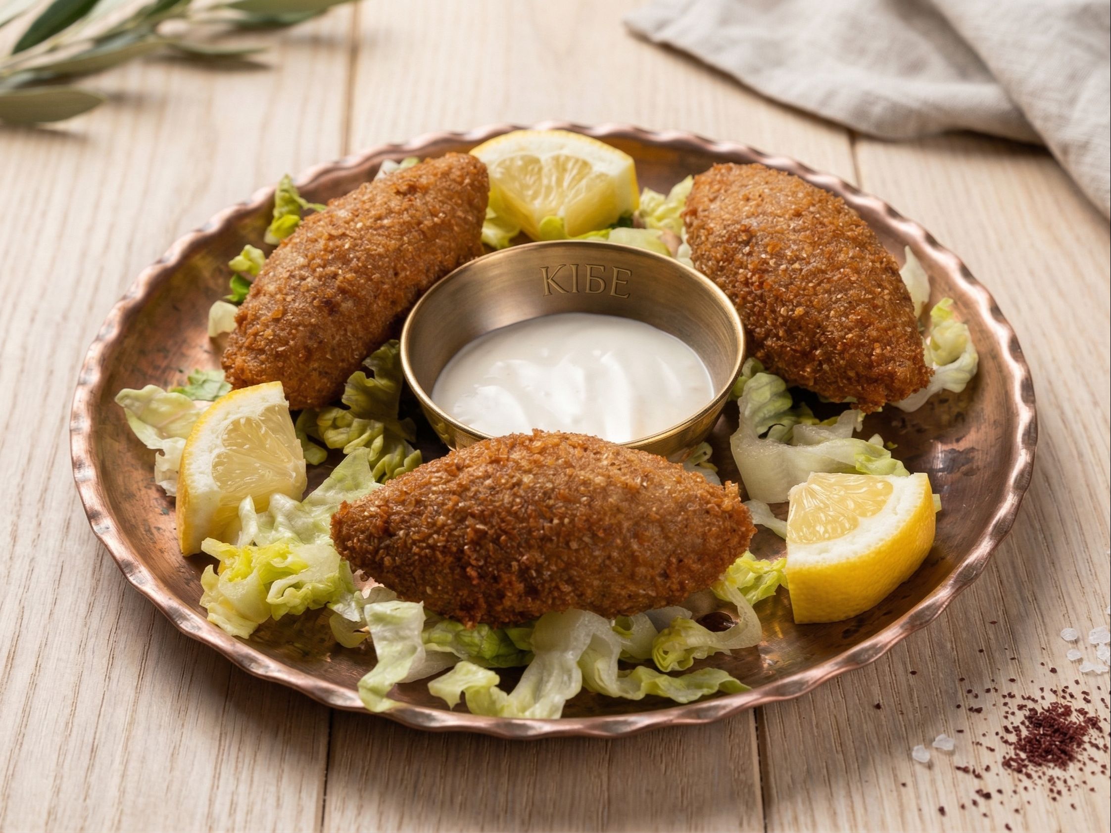 Kibbeh Beef (3pc.).