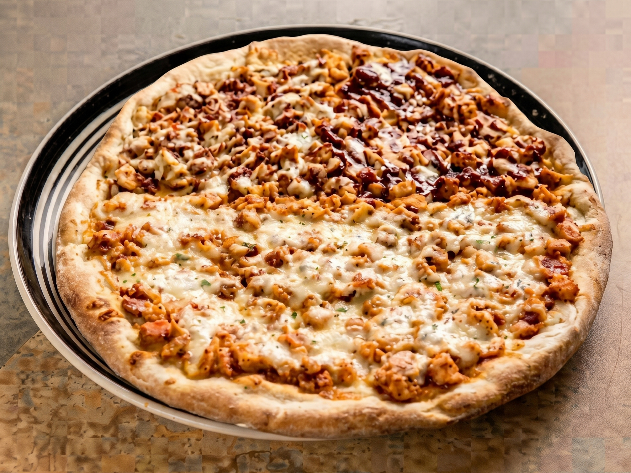 Chicken Bacon Ranch Pizza.