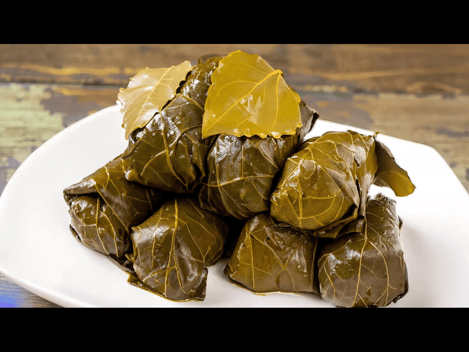 Stuffed Grape Leaves.