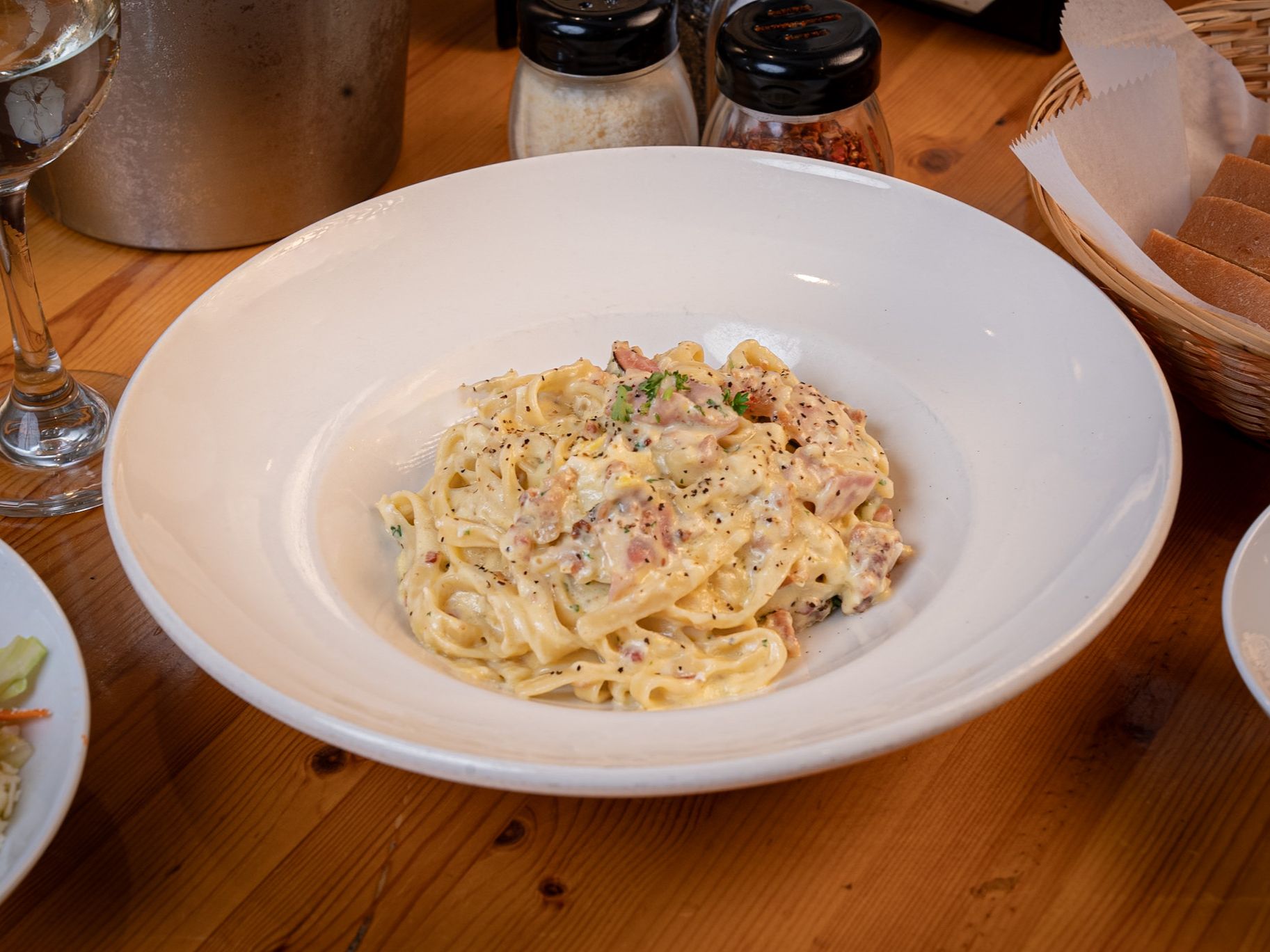 Fettuccini Carbonara.