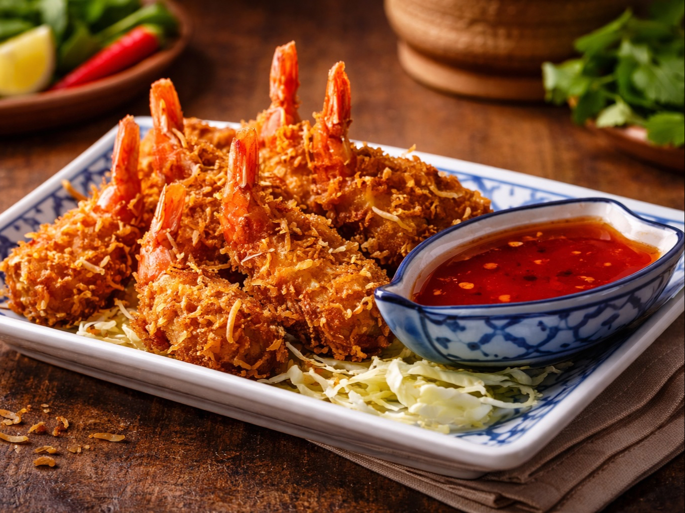 Fried Coconut Shrimp.