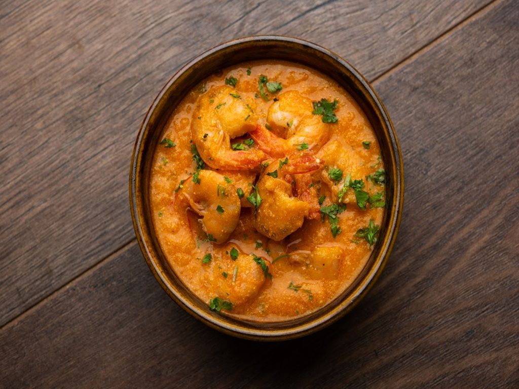 SHRIMP CURRY.