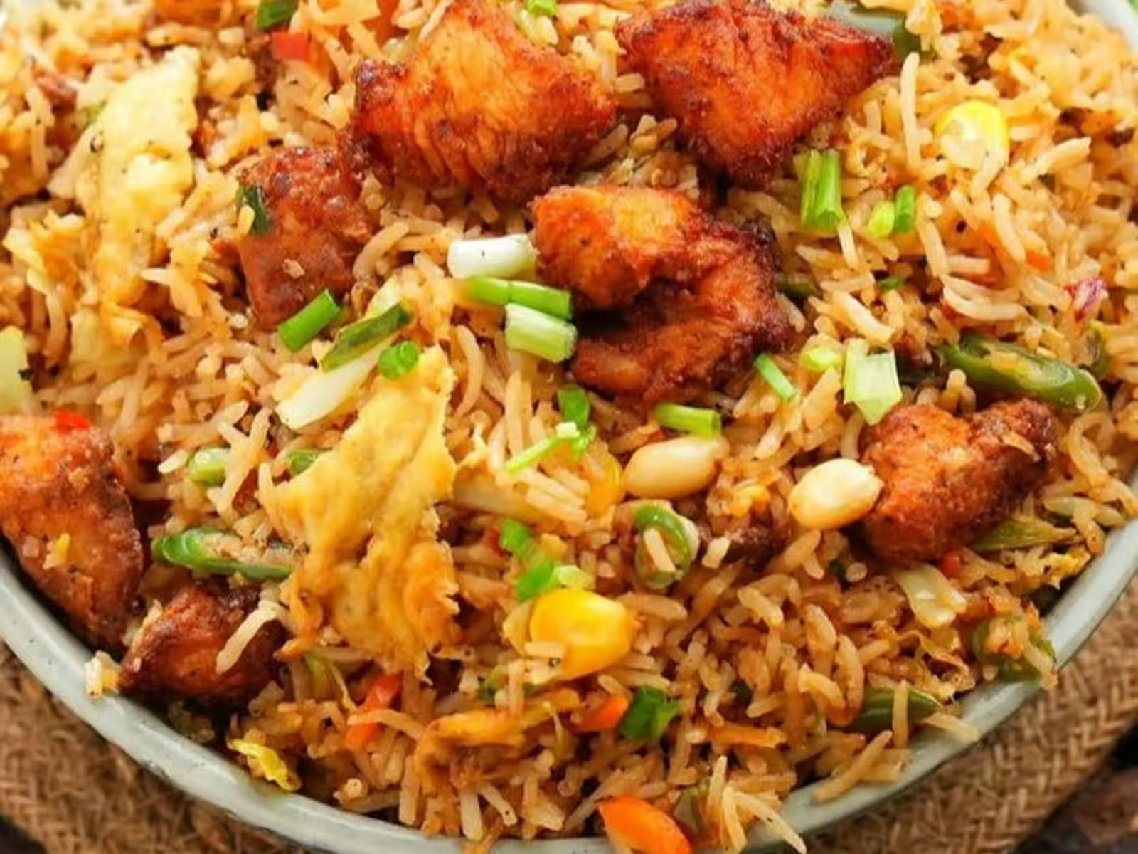 Avaikai Chicken Fried Rice.