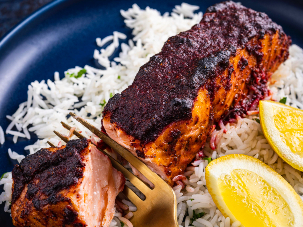 Tandoori Salmon.