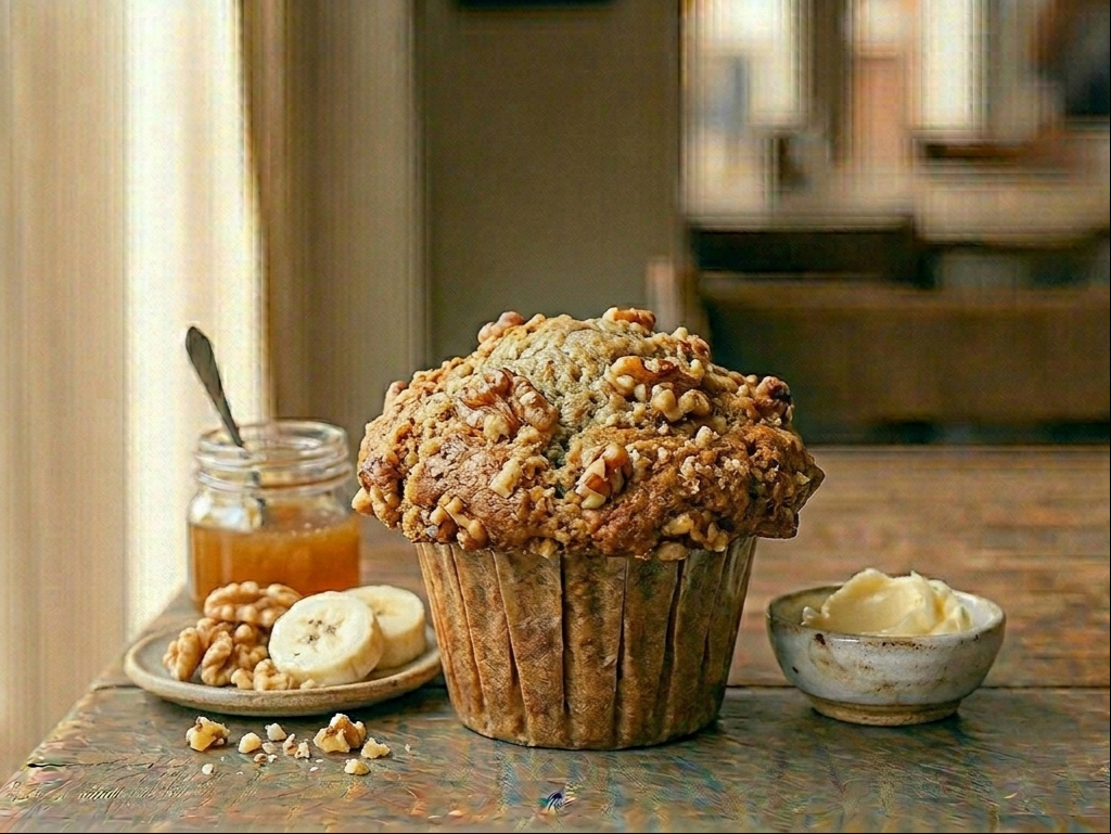 Large Muffin - Banana Walnut.