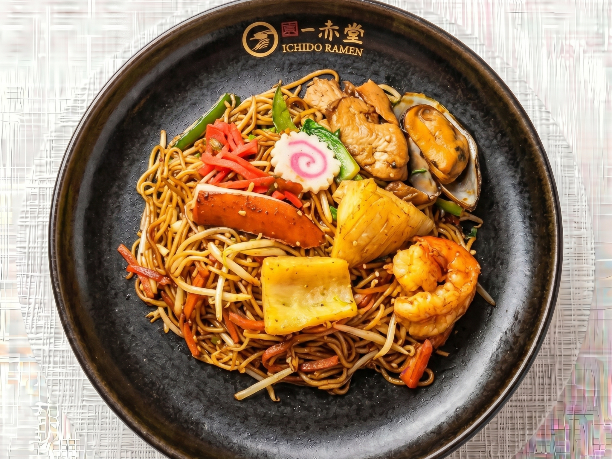 Stir Fry Seafood Ramen.