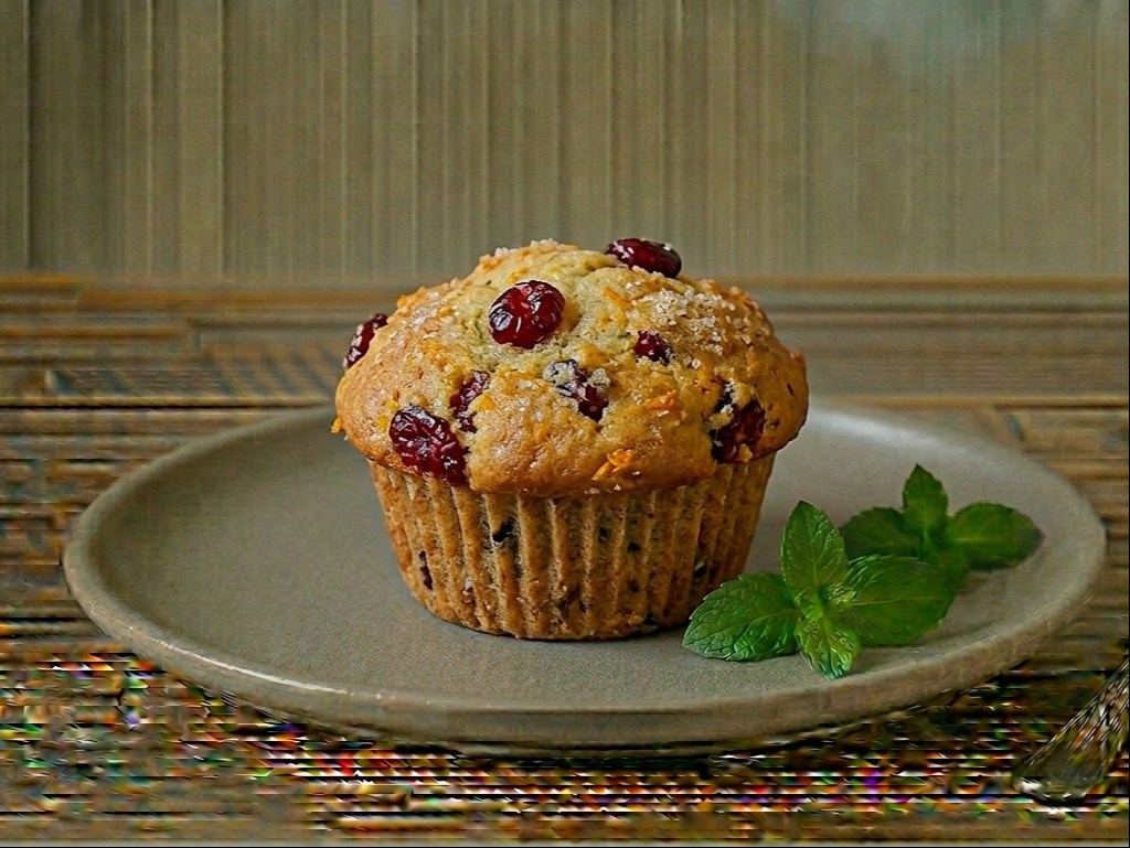 Large Muffin - Orange Cranberry.