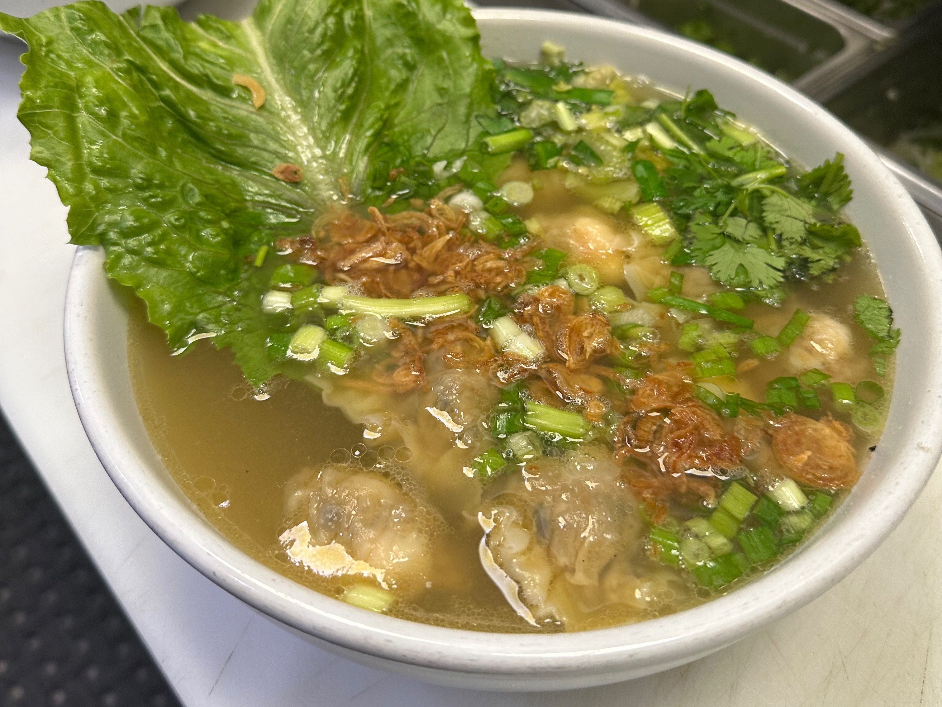 Wonton & Potstickers Soup.