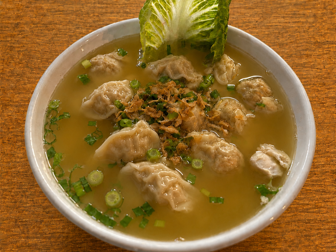 Wonton & Potstickers Soup.
