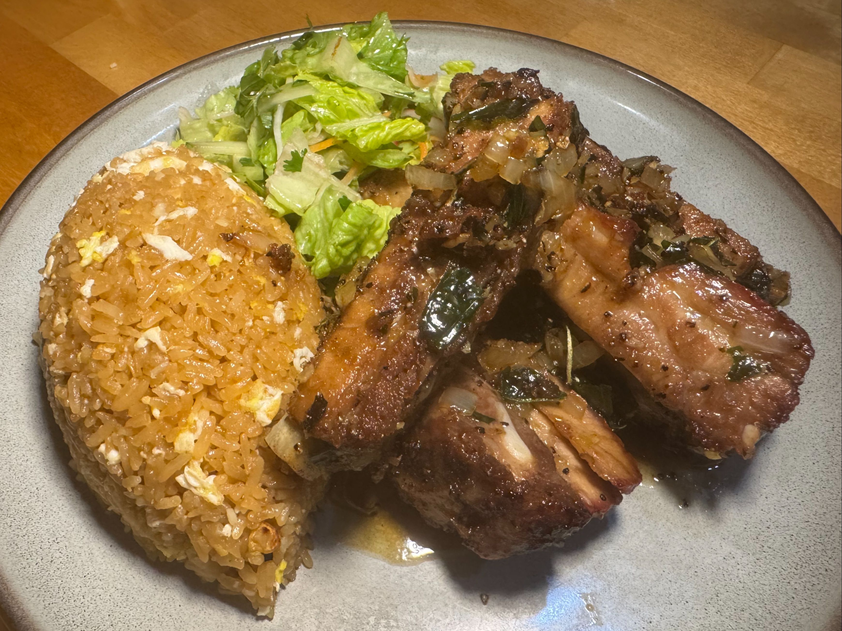 WOK GLAZED ST. LOUIS STYLE PORK RIBS.
