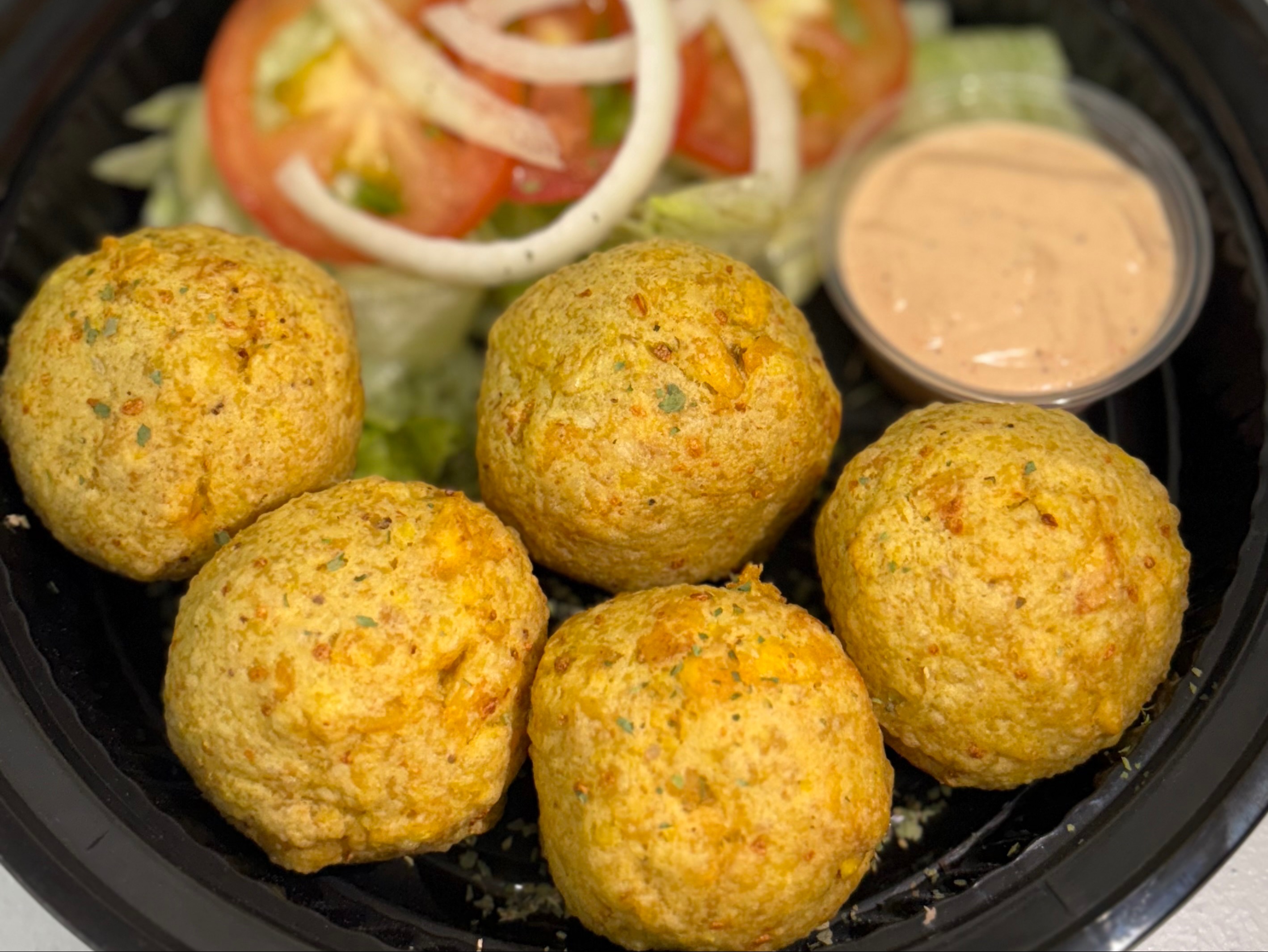 Cheese Mofongo + Pork Chops