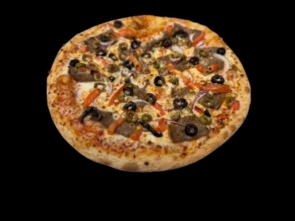 12" The Mediterranean Pizza.