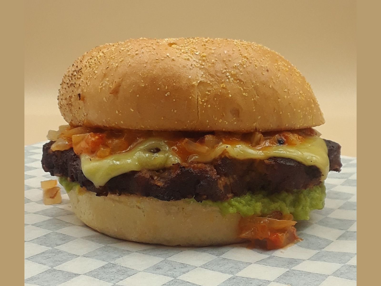 Vegan Spicy Black Bean Burger: