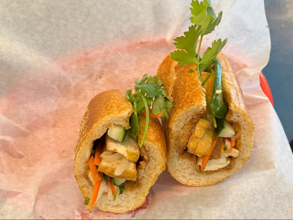 Tofu Baguette Sandwich.