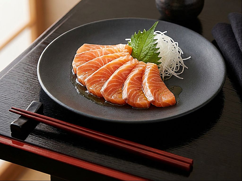 Salmon Sashimi (Sake).