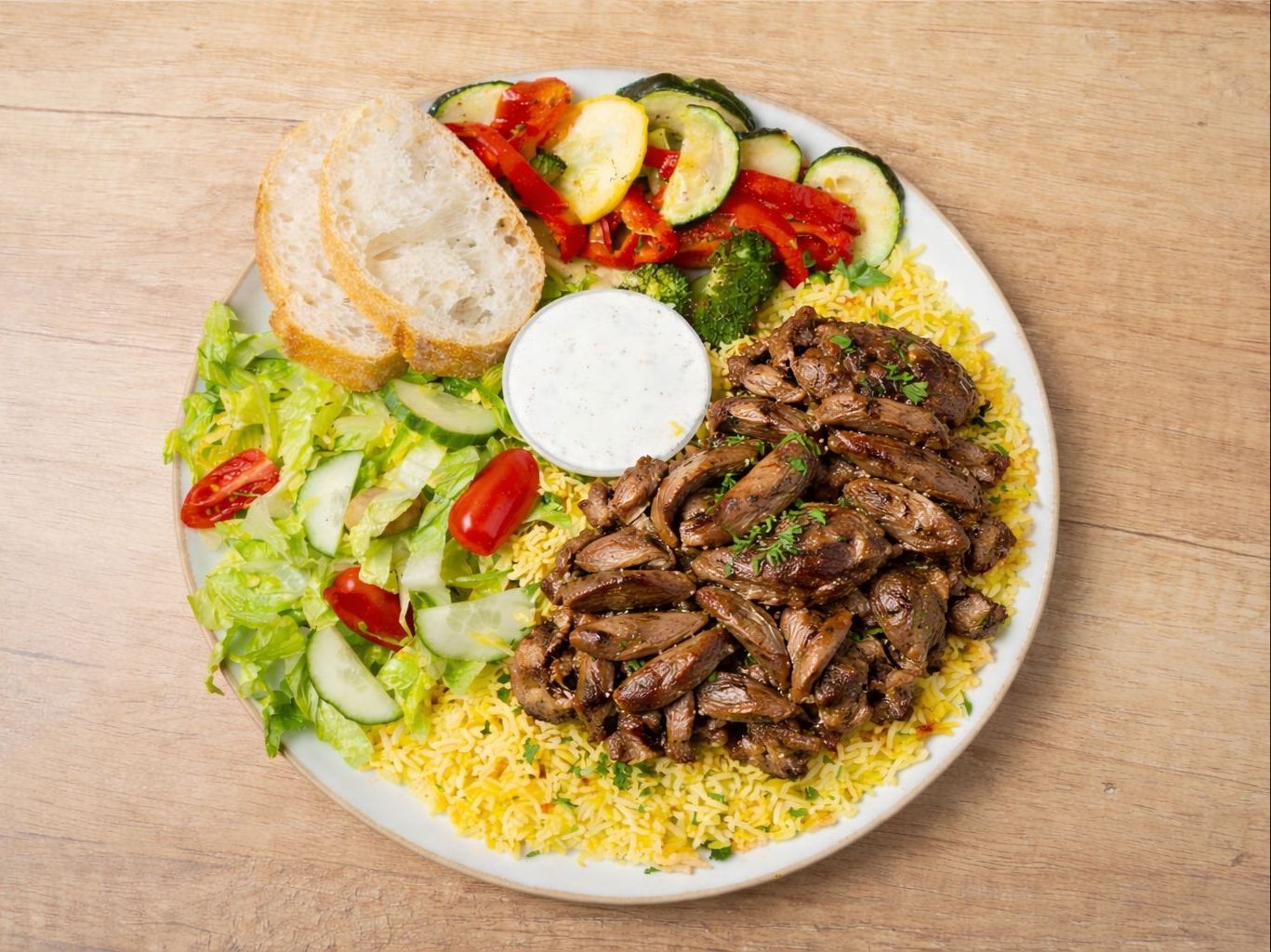 Beef Shawarma Platter