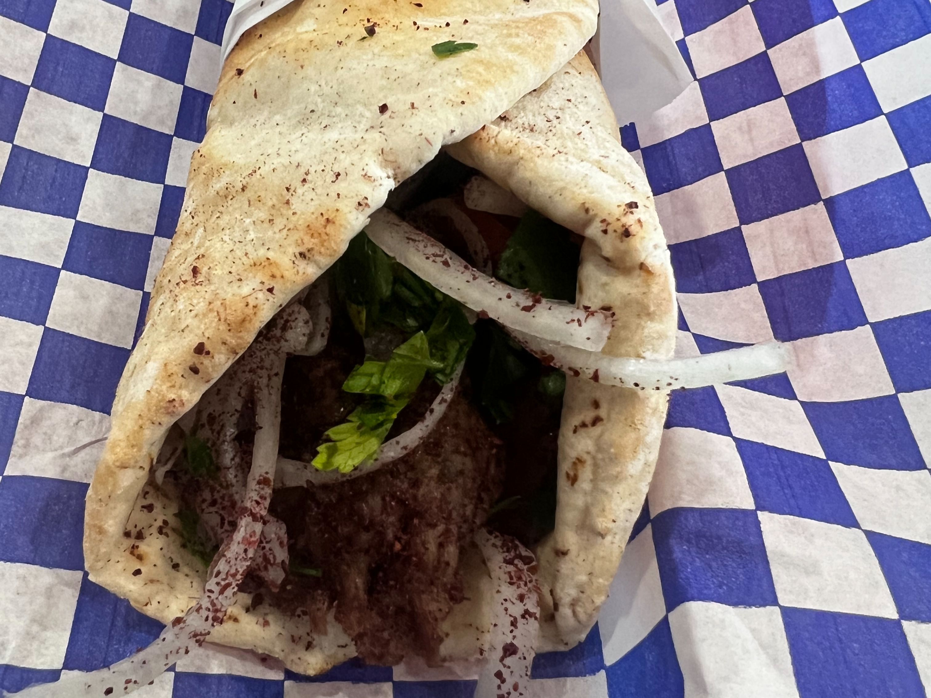 Kefta Kabob Sandwich.
