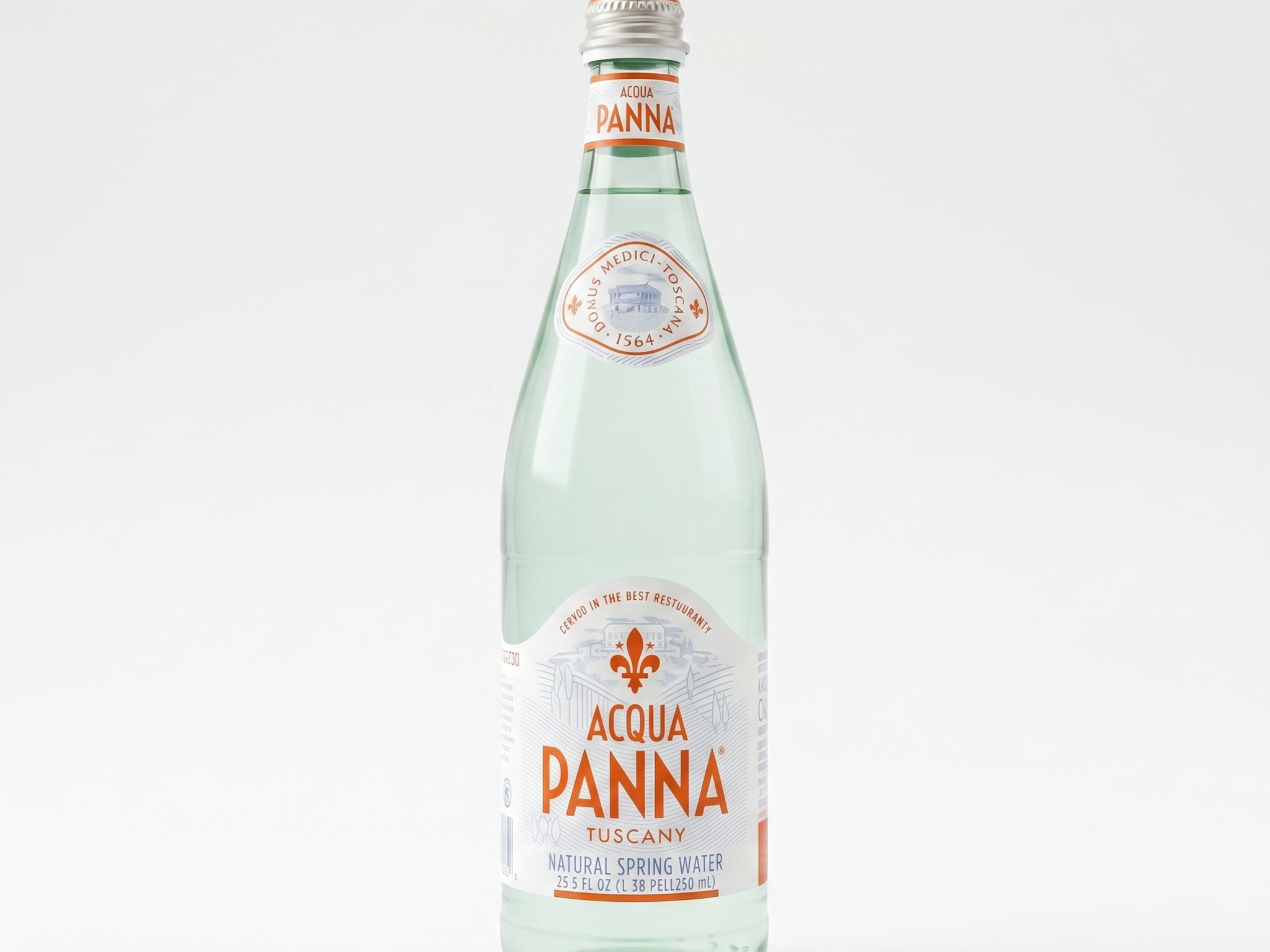 Acqua Panna Tuscany (Natural Spring Water) - 750 ml - Italy.