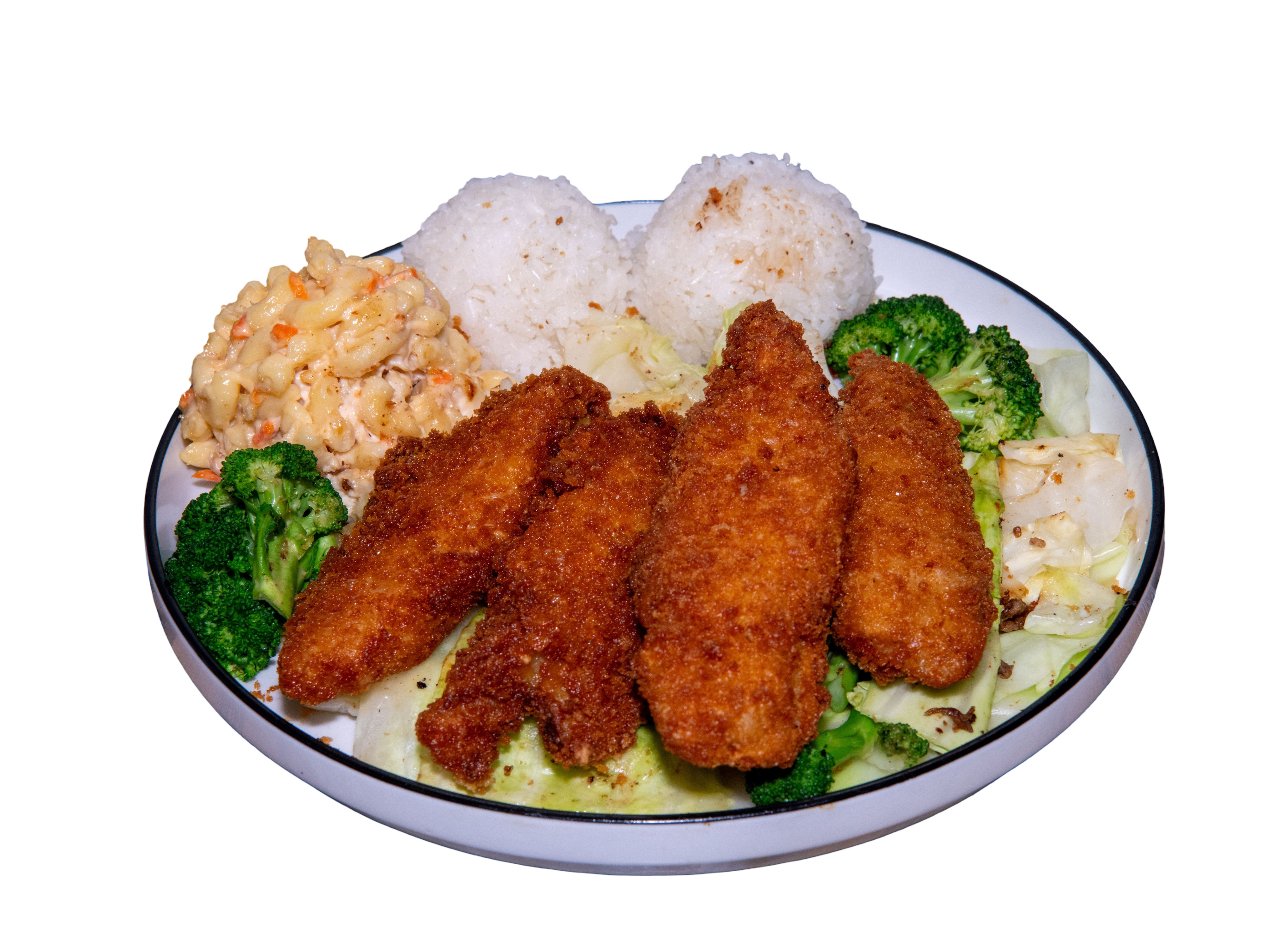 15. Island White Fish Plate.