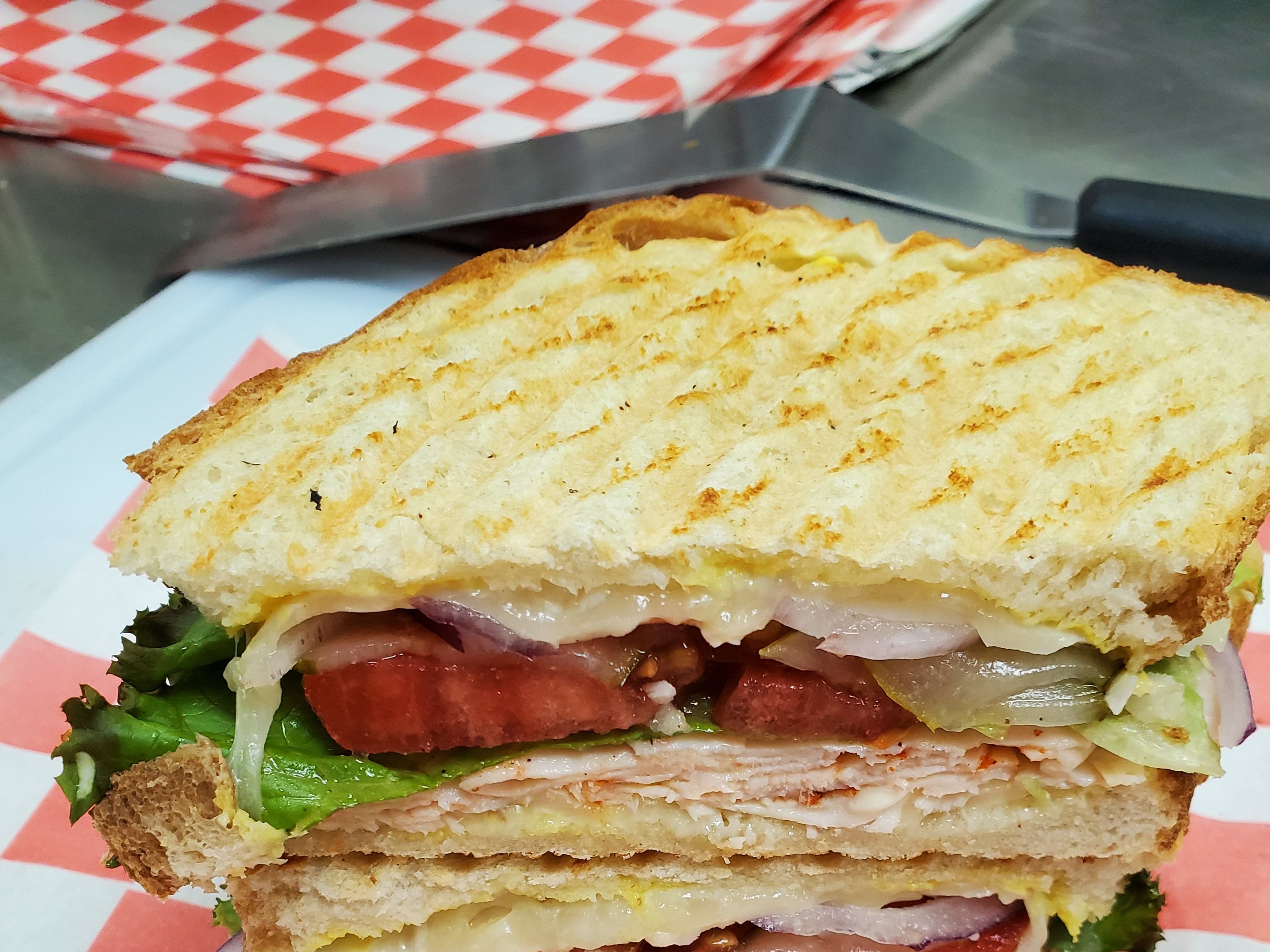 © Turkey & Cheese Panini.