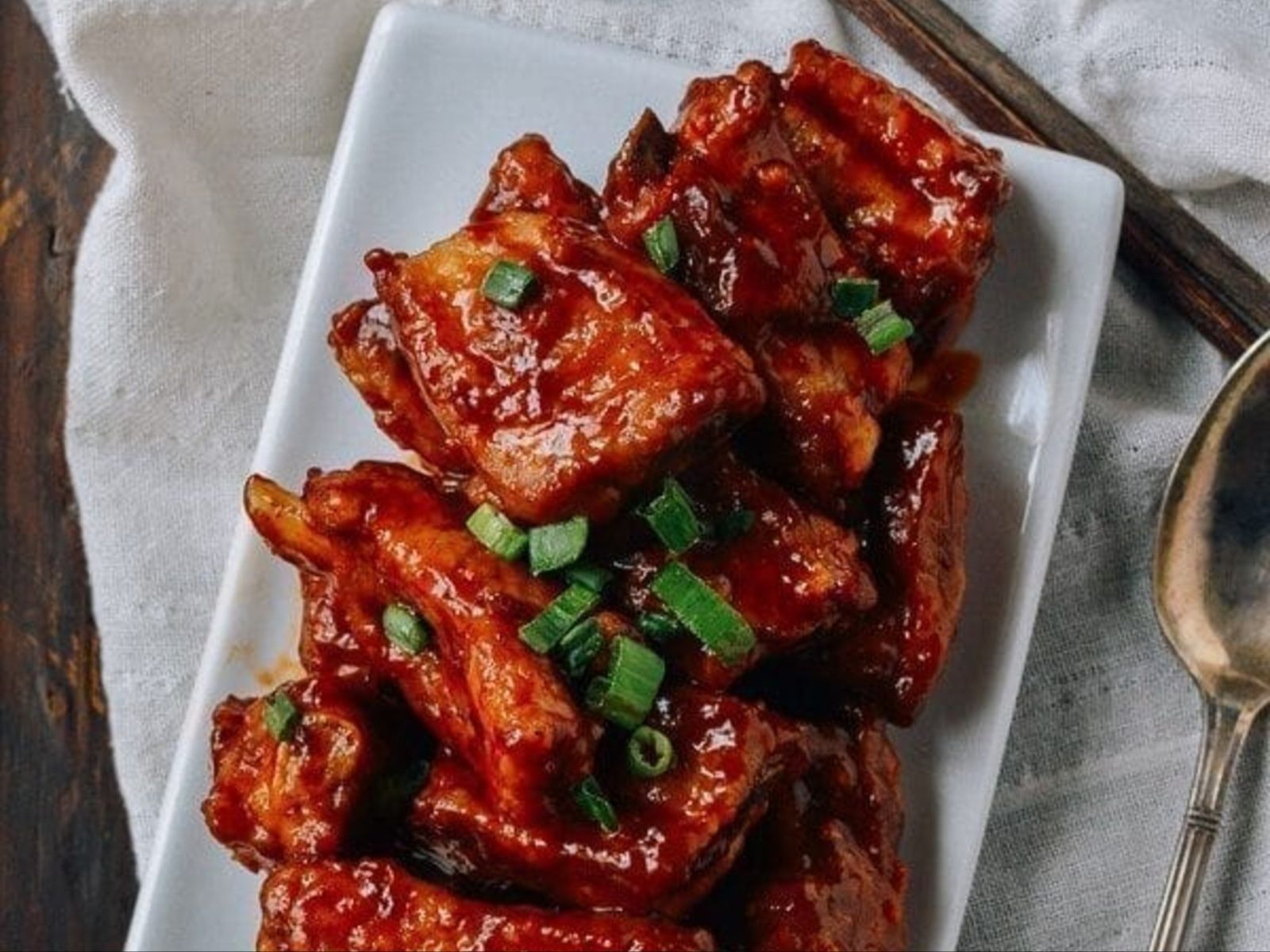1/2 Chicken & 1/2 Pork Ribs.