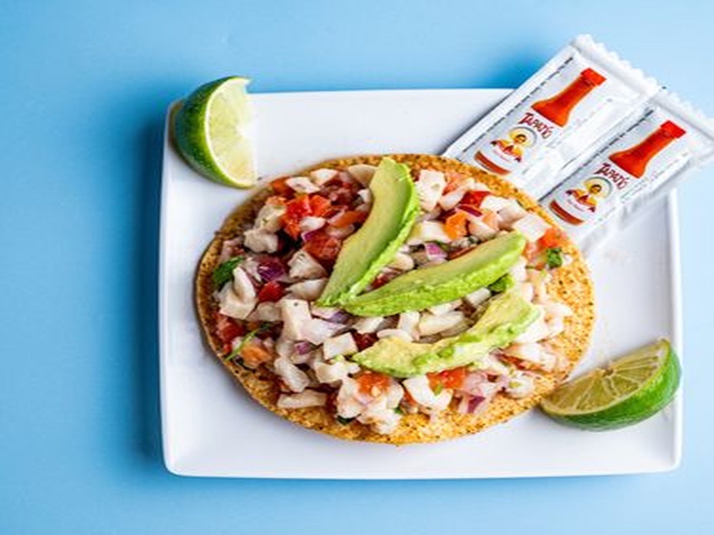 #27.    Fish Ceviche Tostada.