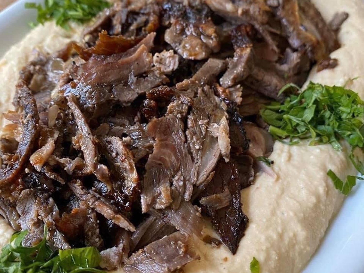 Hummus with Beef