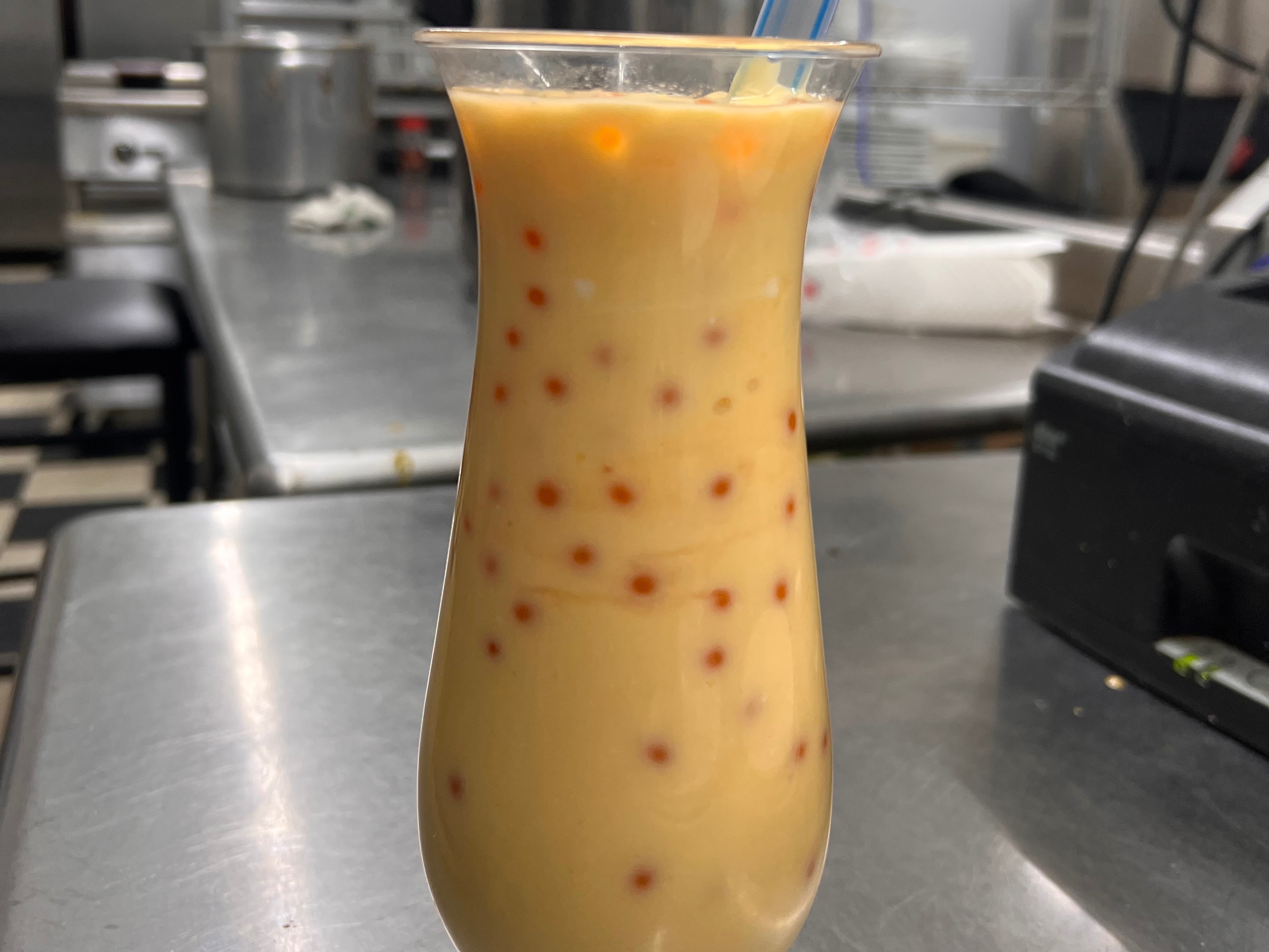 Mango Boba Lassi.