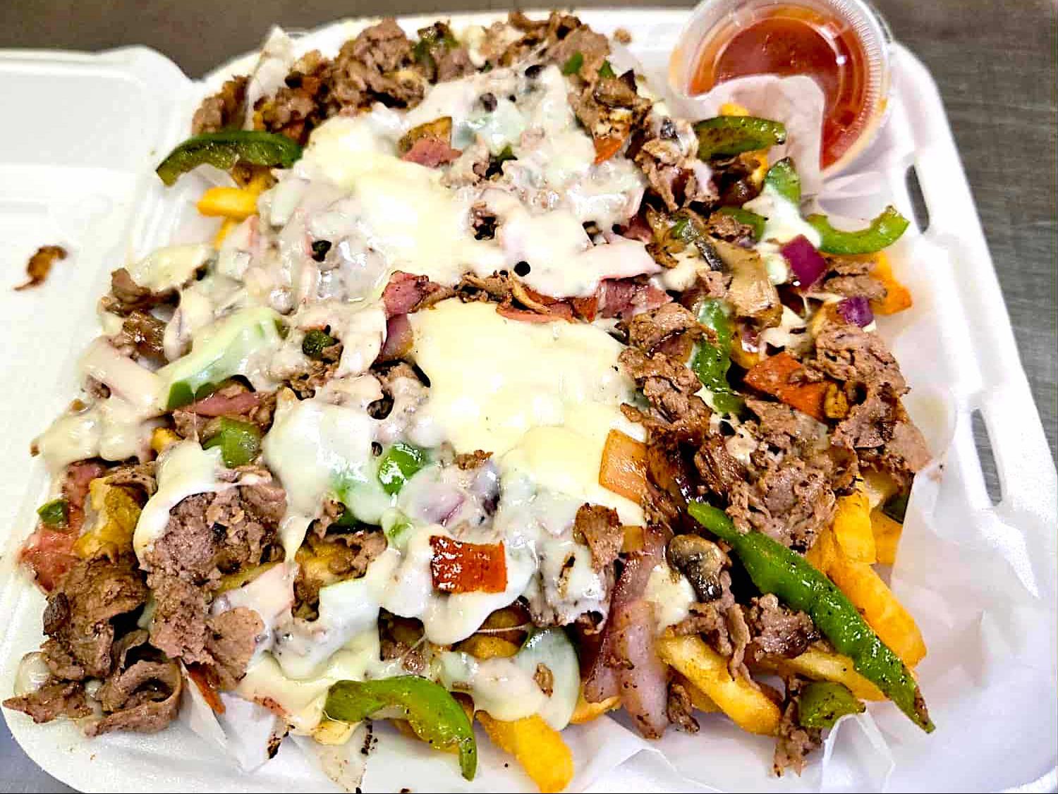 TJ's Steak Bomb Fries.