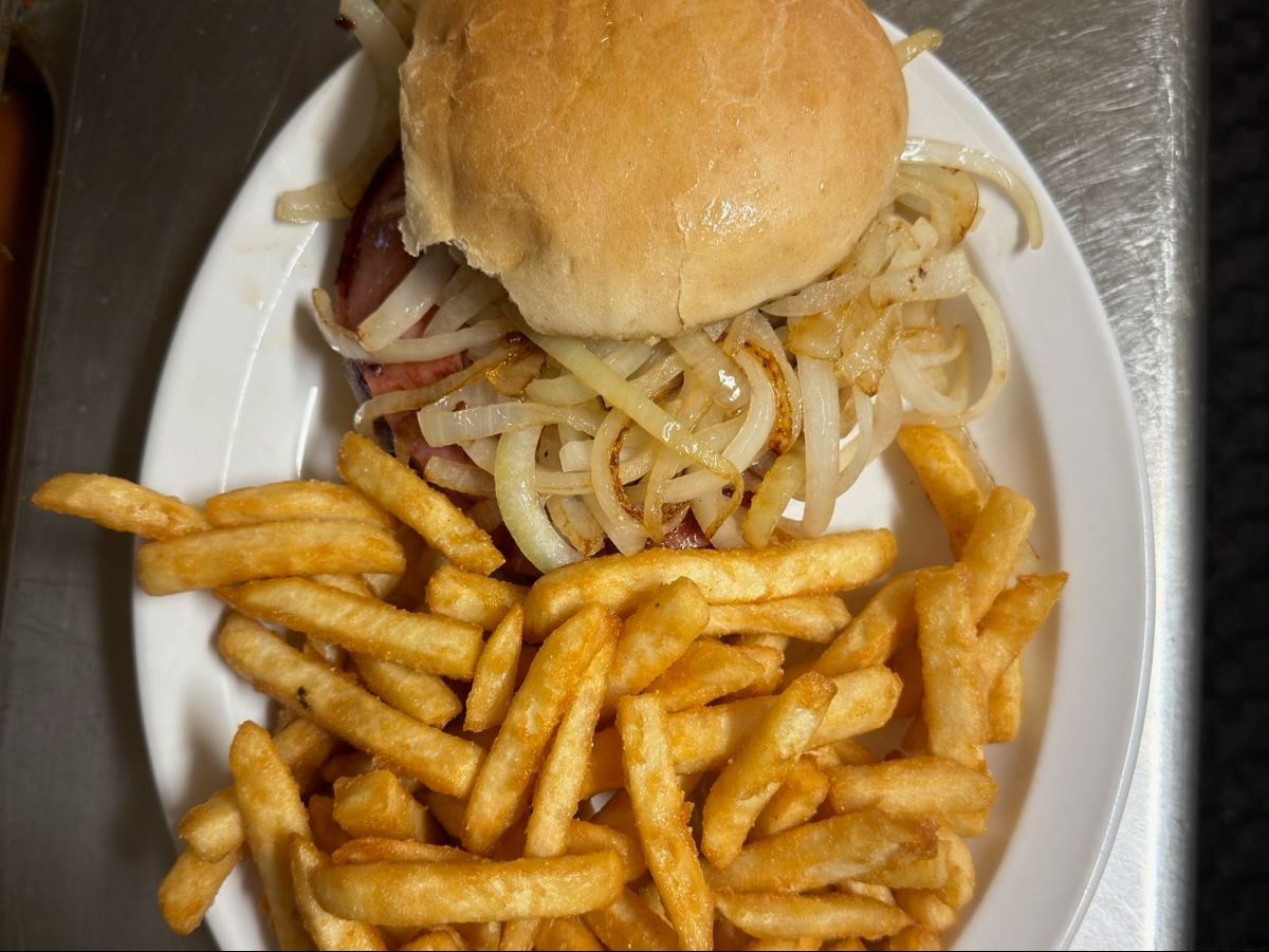 Polish Bologna Steak Sandwich.