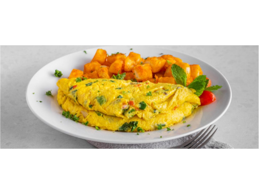 Cheese & Spinach Omelette