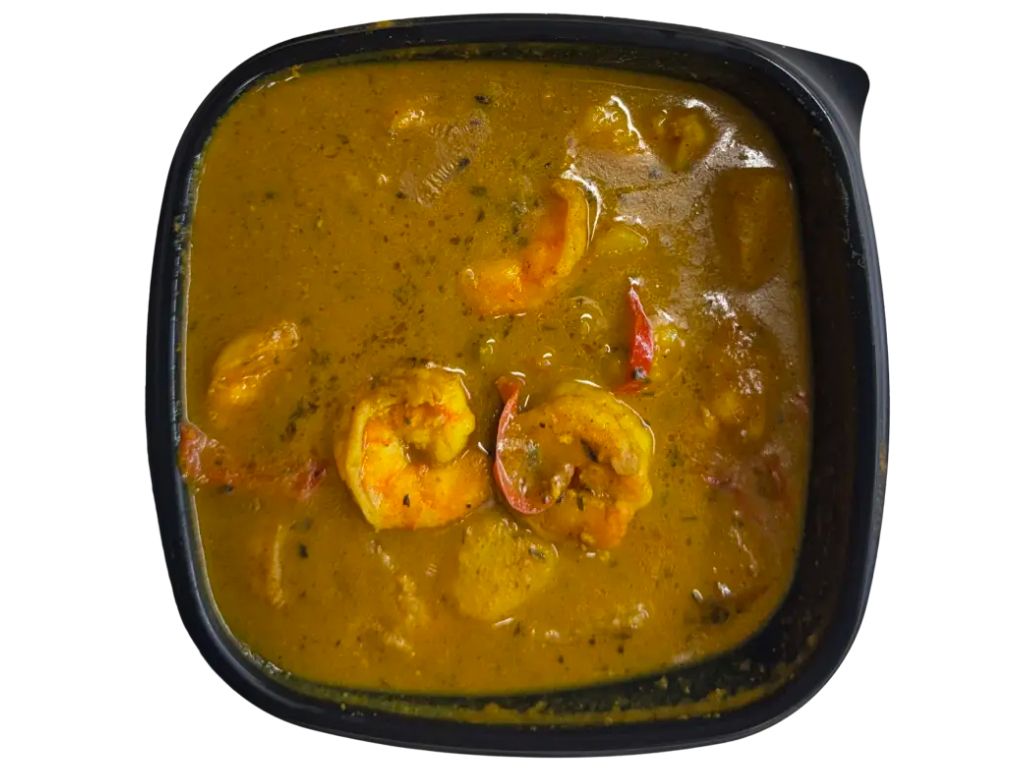 Side Curry shrimp.