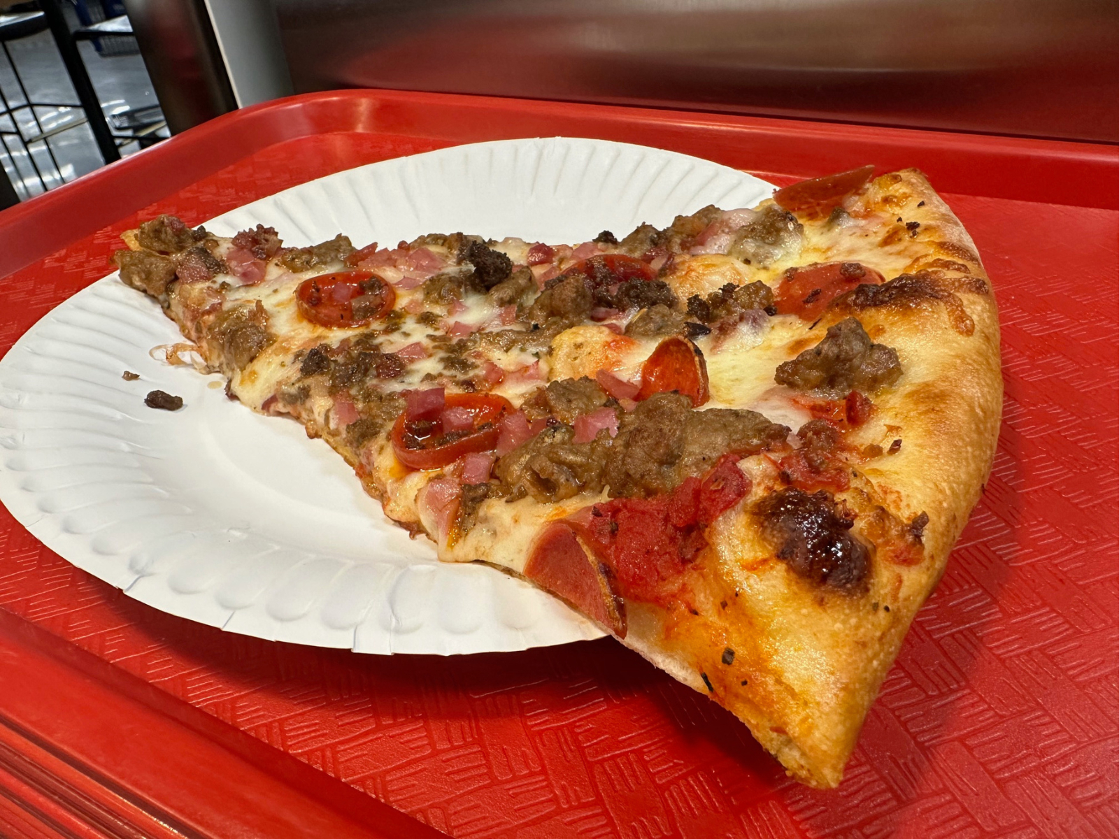 Pizza Slice: Meat Lovers.