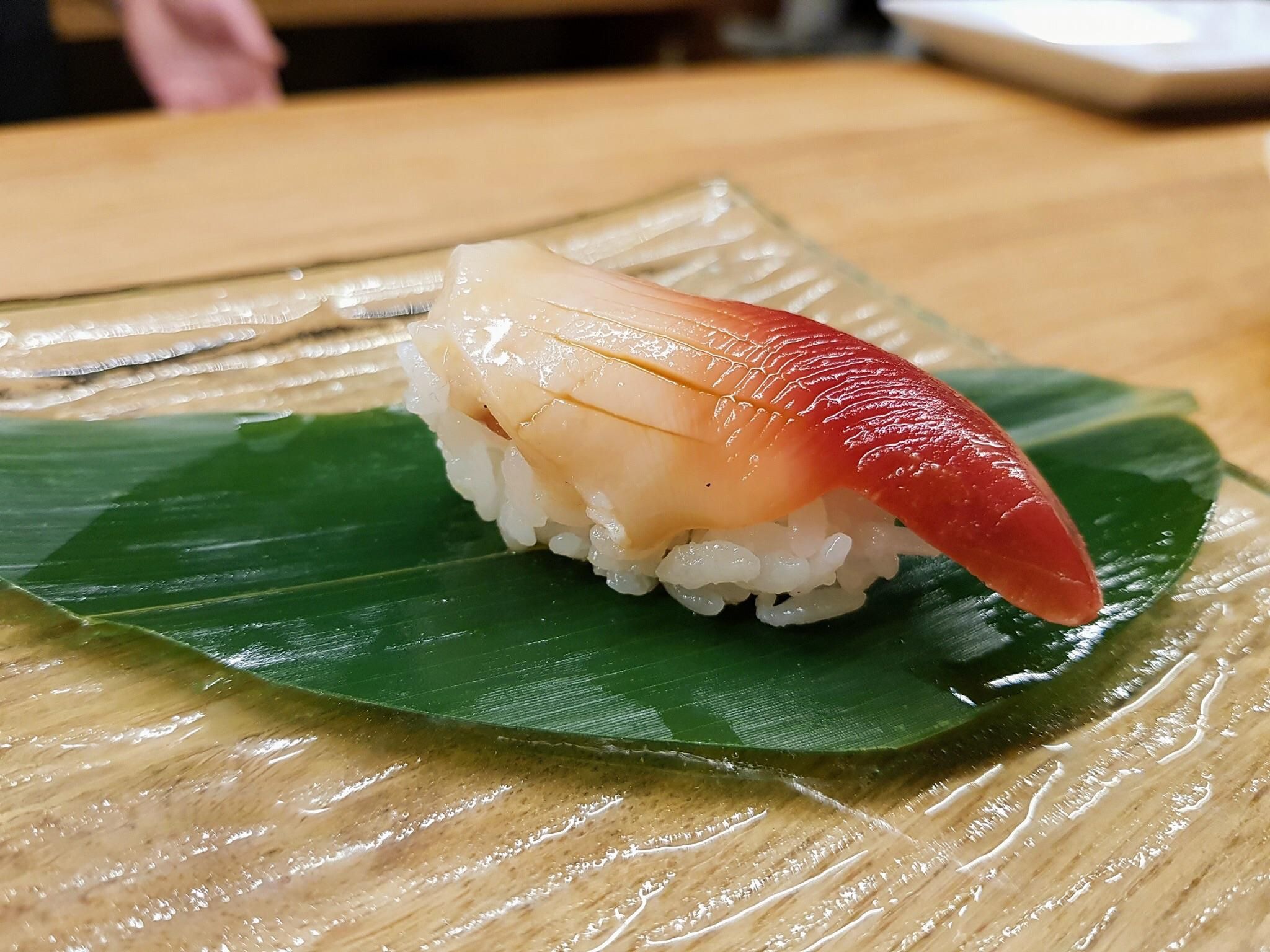 Surf Clam Nigiri.